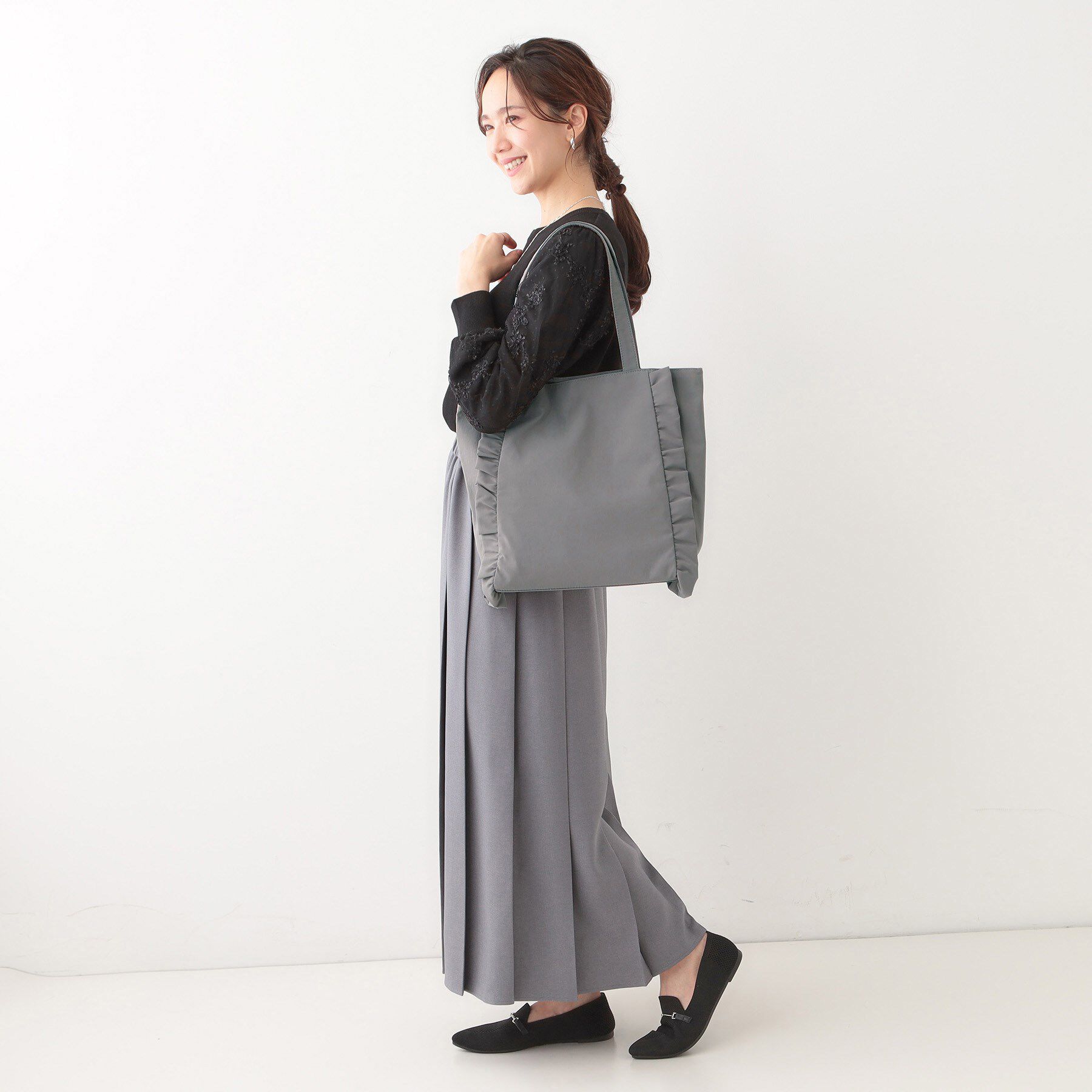 SHOO･LA･RUE「フリルトートバッグ」|トートバッグ|