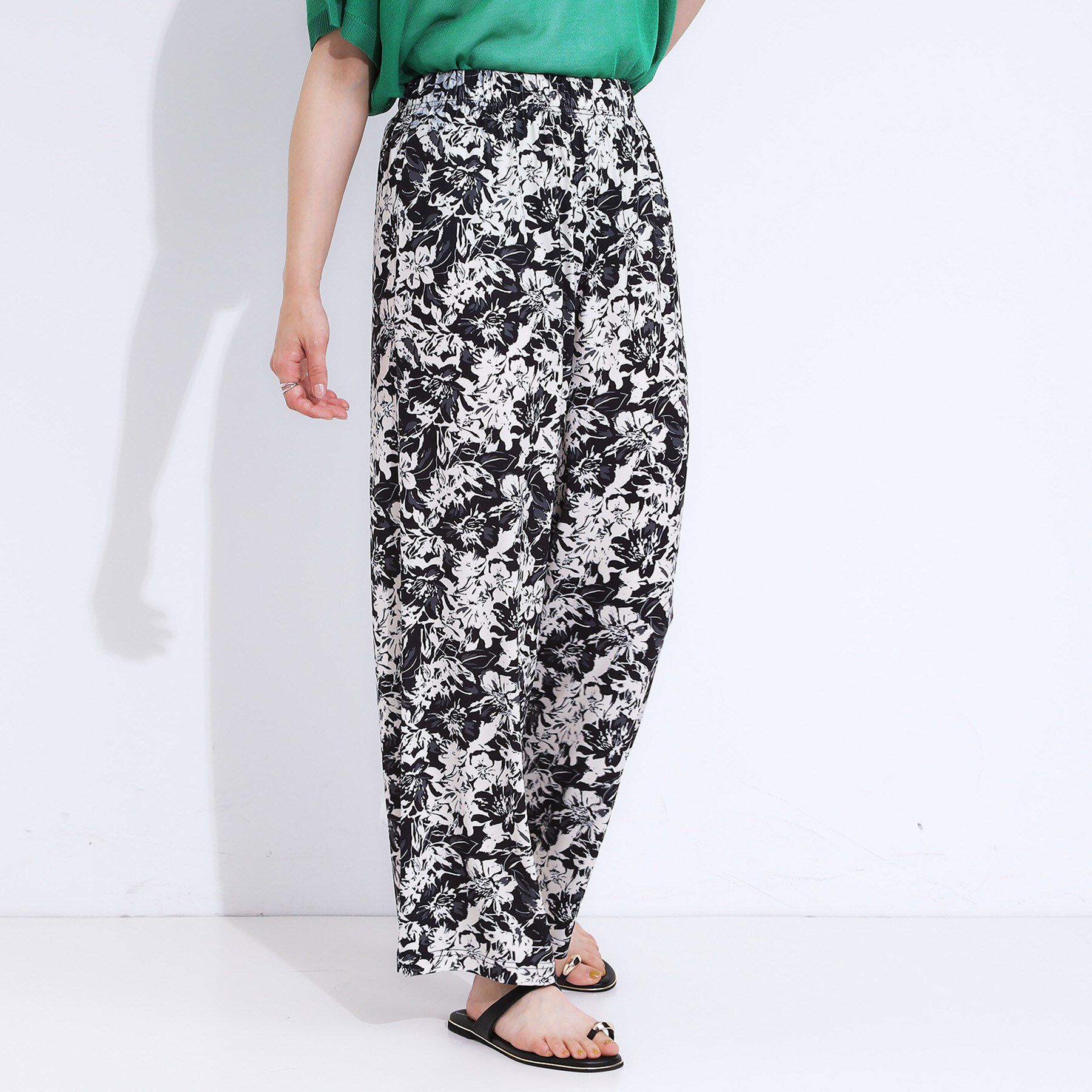 SHOO･LA･RUE「【ひんやり/選べる2柄】大人のリラックスコーデに プリント柄パンツ」|その他|