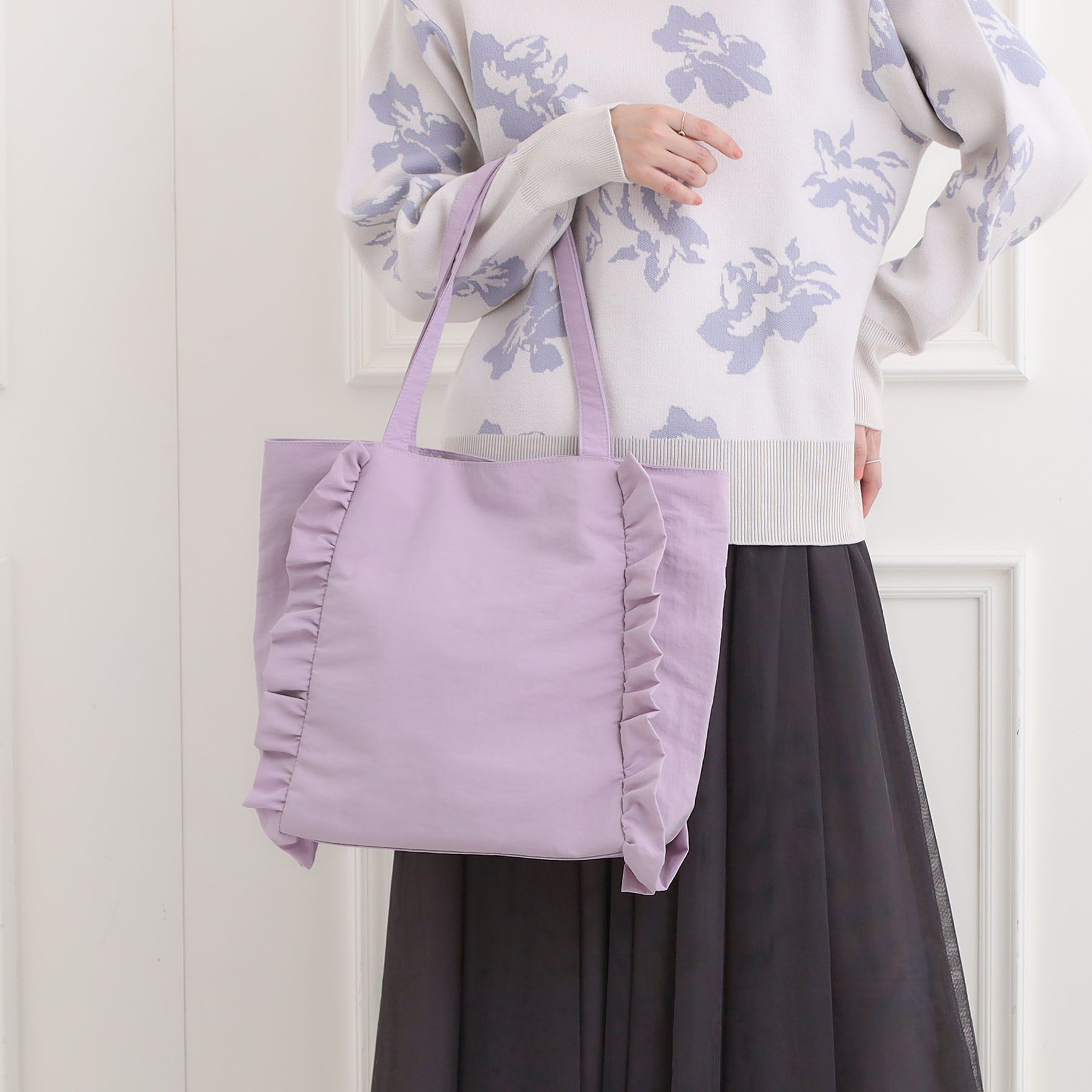 SHOO･LA･RUE「【セレモニー】フリルトートバッグ」|トートバッグ|