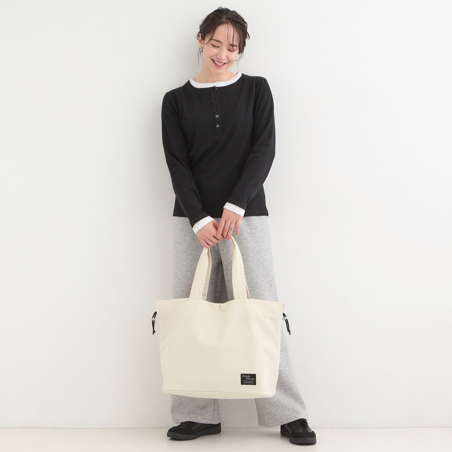 SHOO･LA･RUE「ぽこぽこ生地ビッグトートバッグ」|トートバッグ|