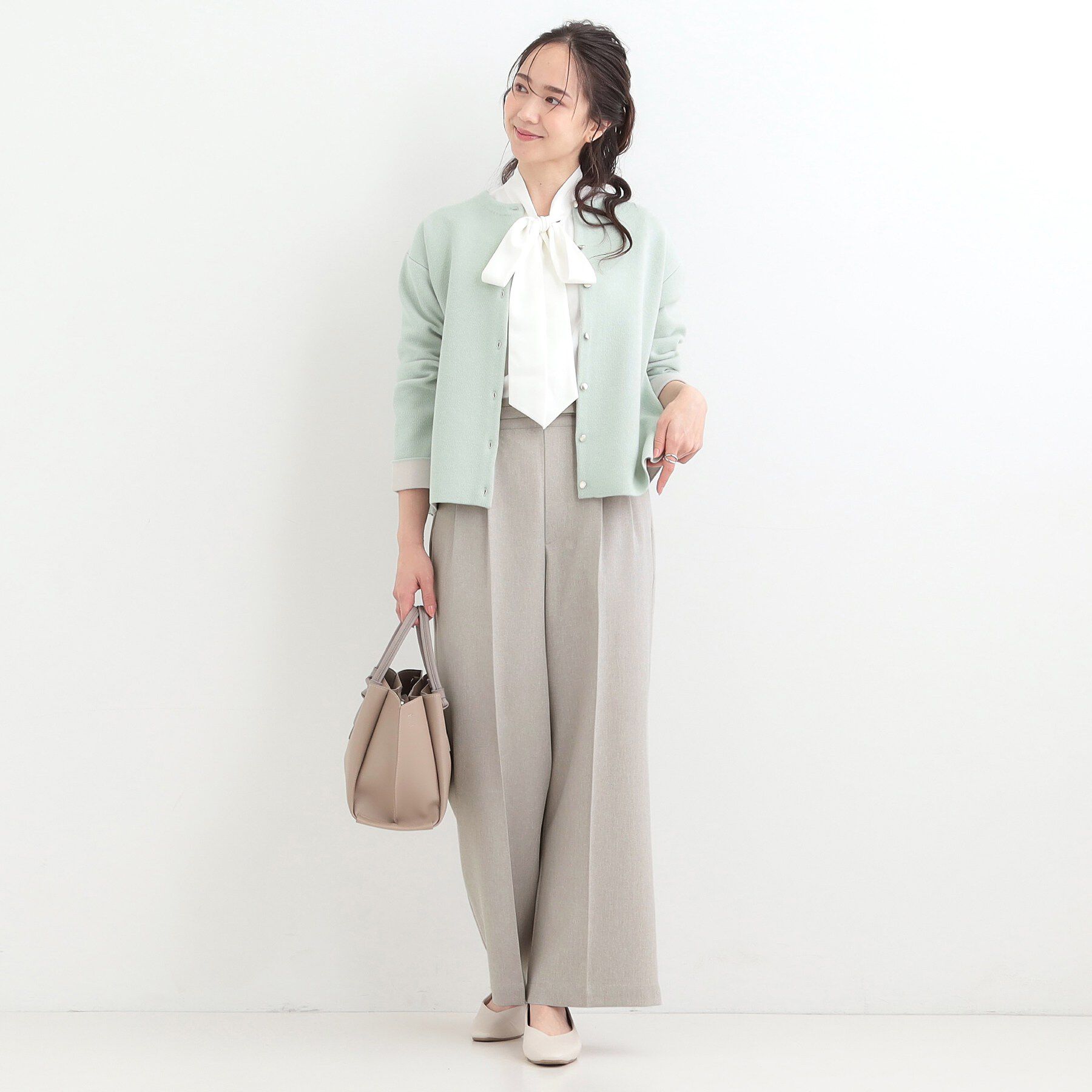 SHOO･LA･RUE「【2点セット/S-LL】着回し力も抜群 着るだけで決まる大人上品セットアップ」|スーツ|