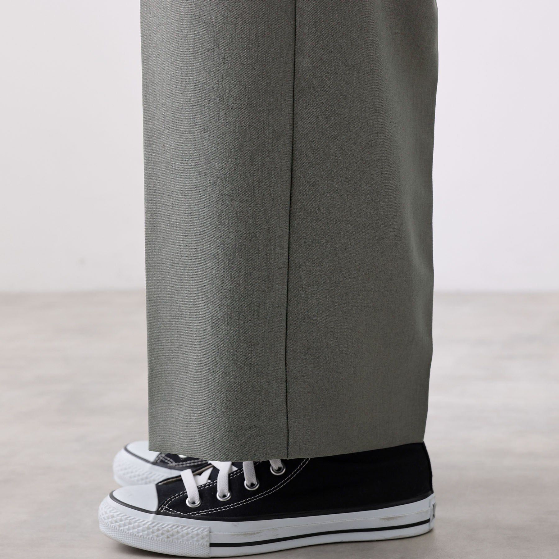 Dessin「【洗える】サイドボタンセミワイドパンツ」|その他|