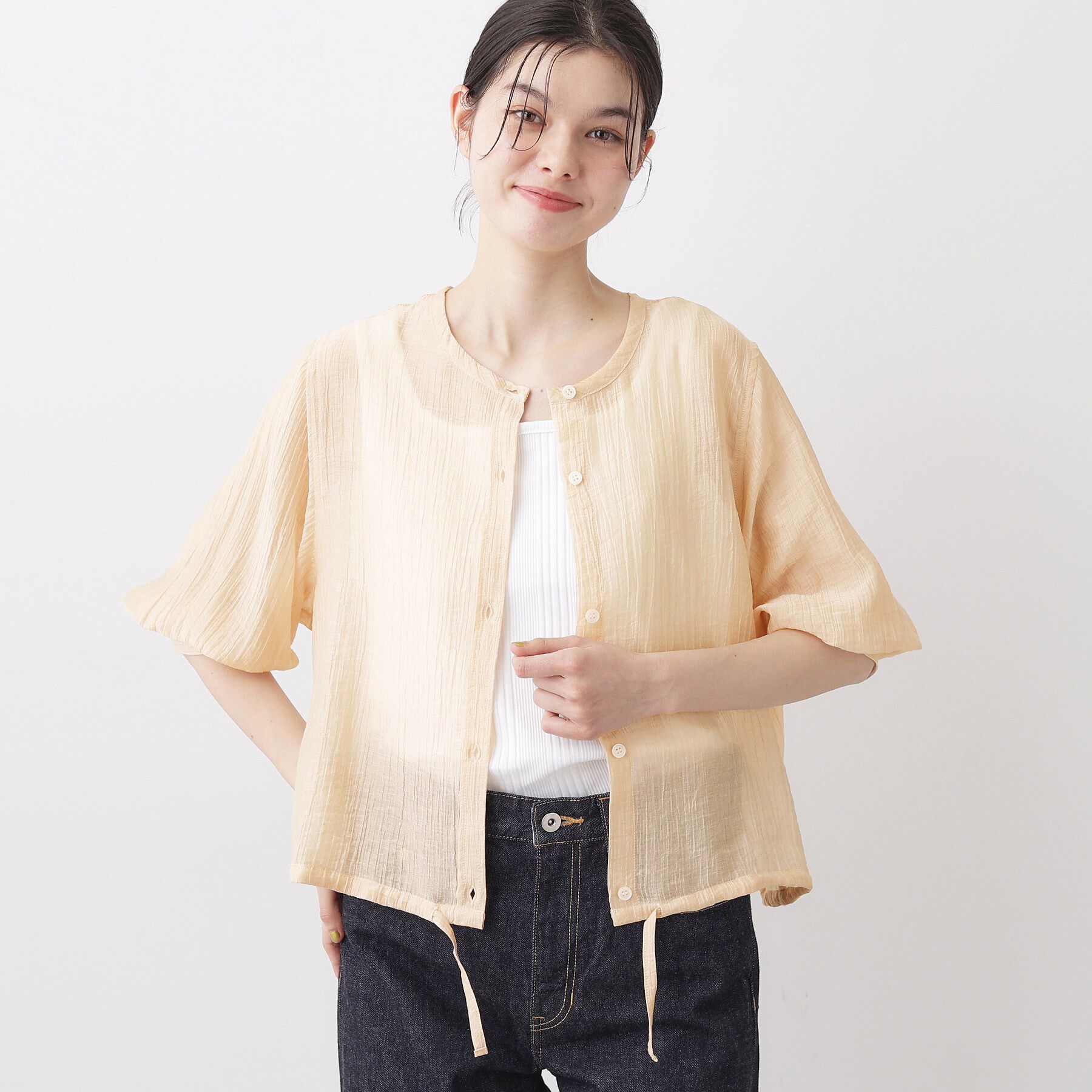 Dessin「【洗える】シアードロストブラウス」|シャツ・ブラウス|