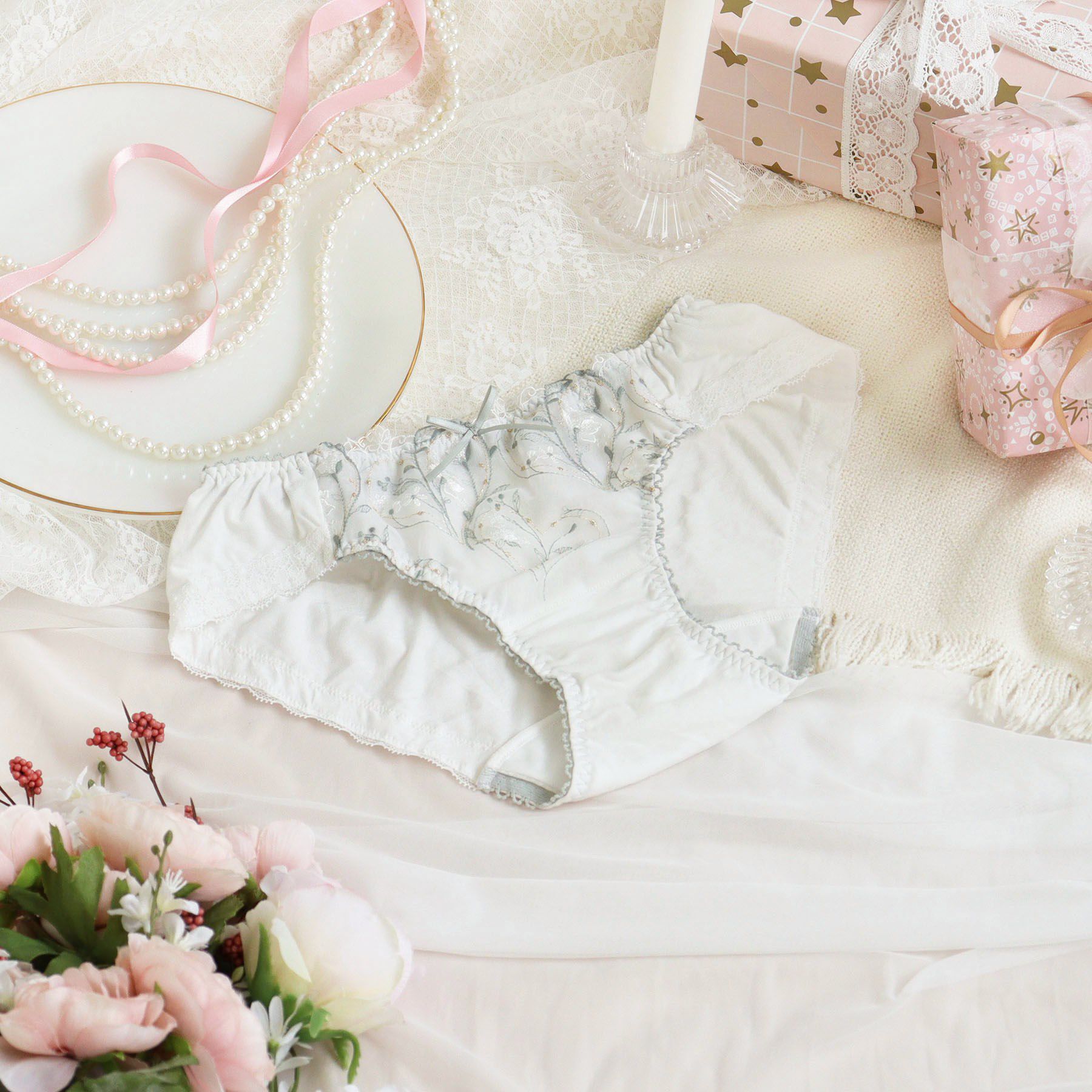 Risa Magli「フローチェ サニタリー」|インナー|ホワイト(001)