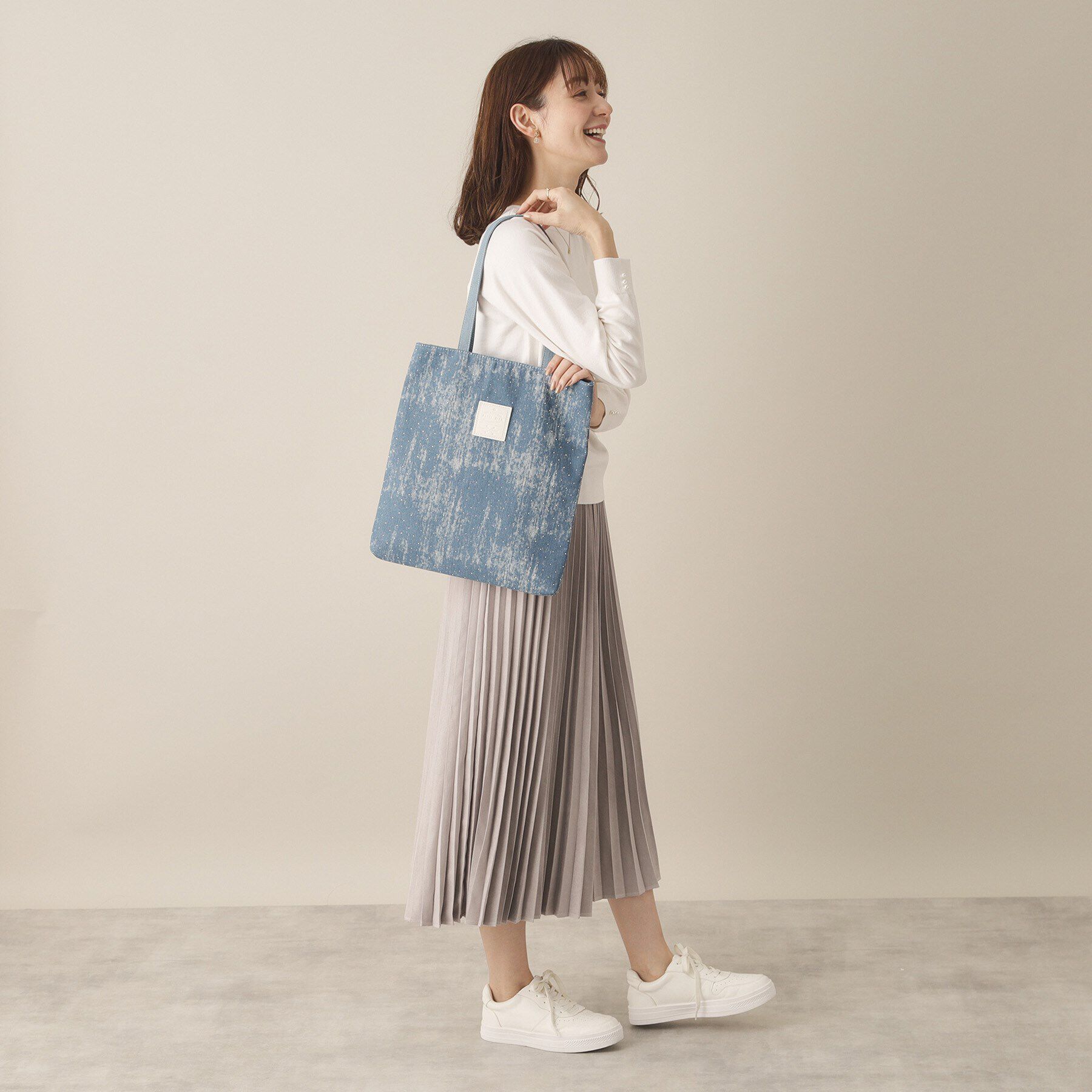 ITS&rsquo;DEMO「【A4対応】ストーンデニムトート」|トートバッグ|