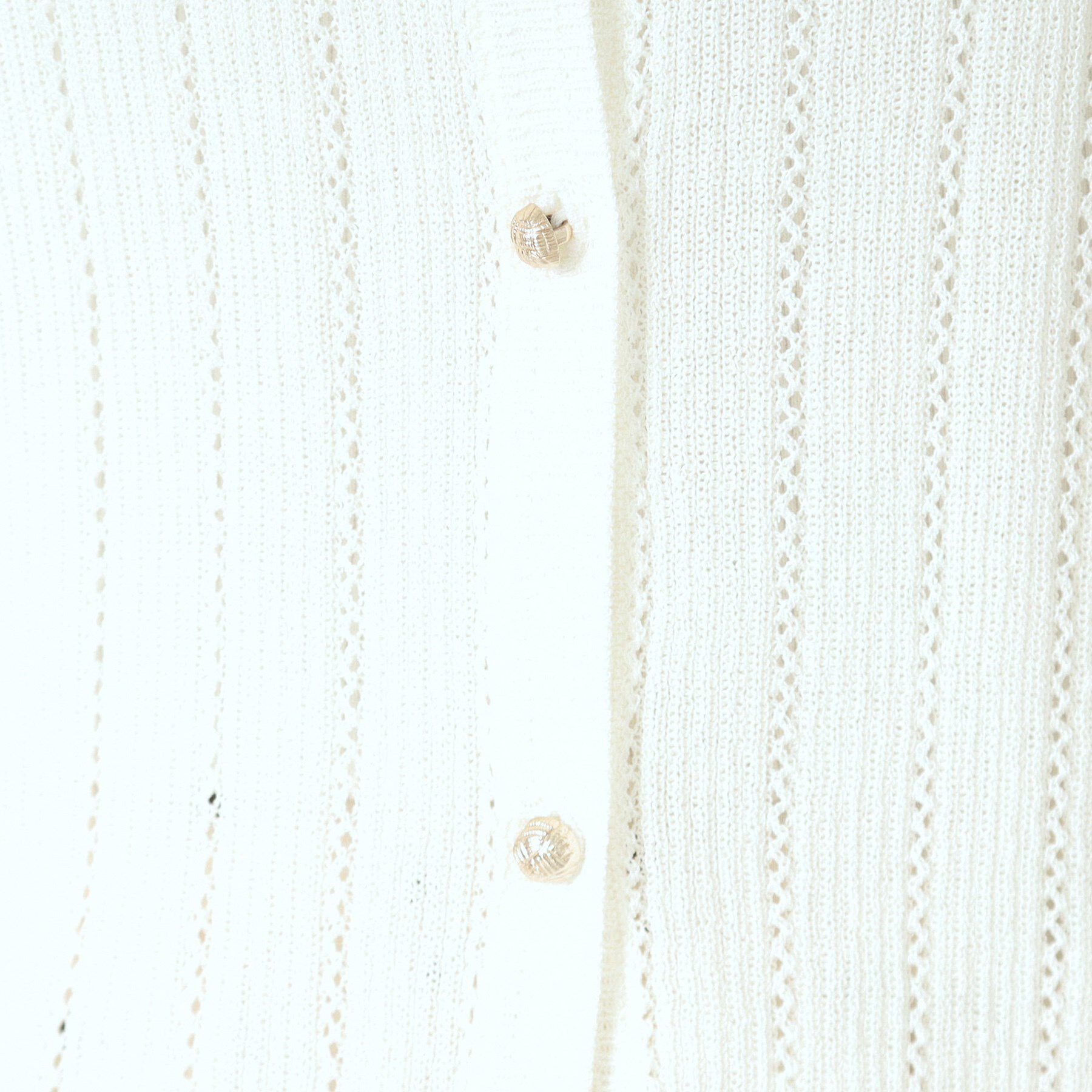 ITS&rsquo;DEMO「【手洗い可】透かし編みクルーカーデ」|カーディガン|