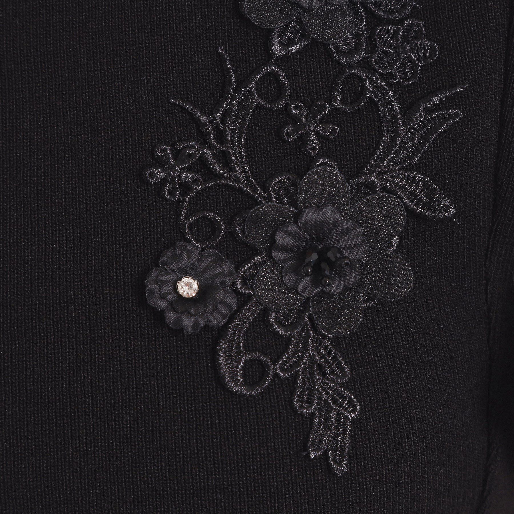 ITS&rsquo;DEMO「【手洗い可】花レースフリル袖ニット」|ニット・セーター|