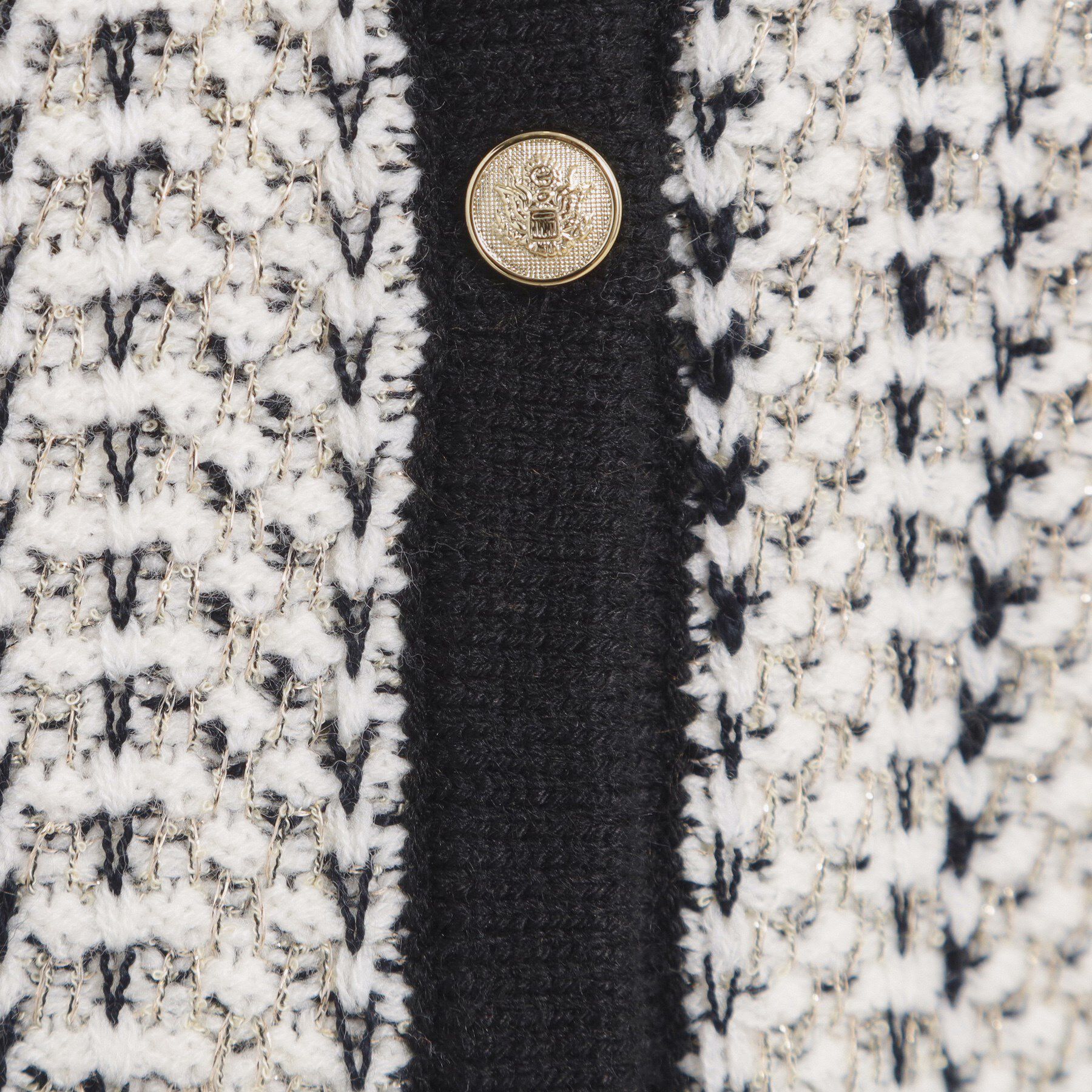 ITS&rsquo;DEMO「【手洗い可】ラメツイードニットジャケット」|ノーカラージャケット|