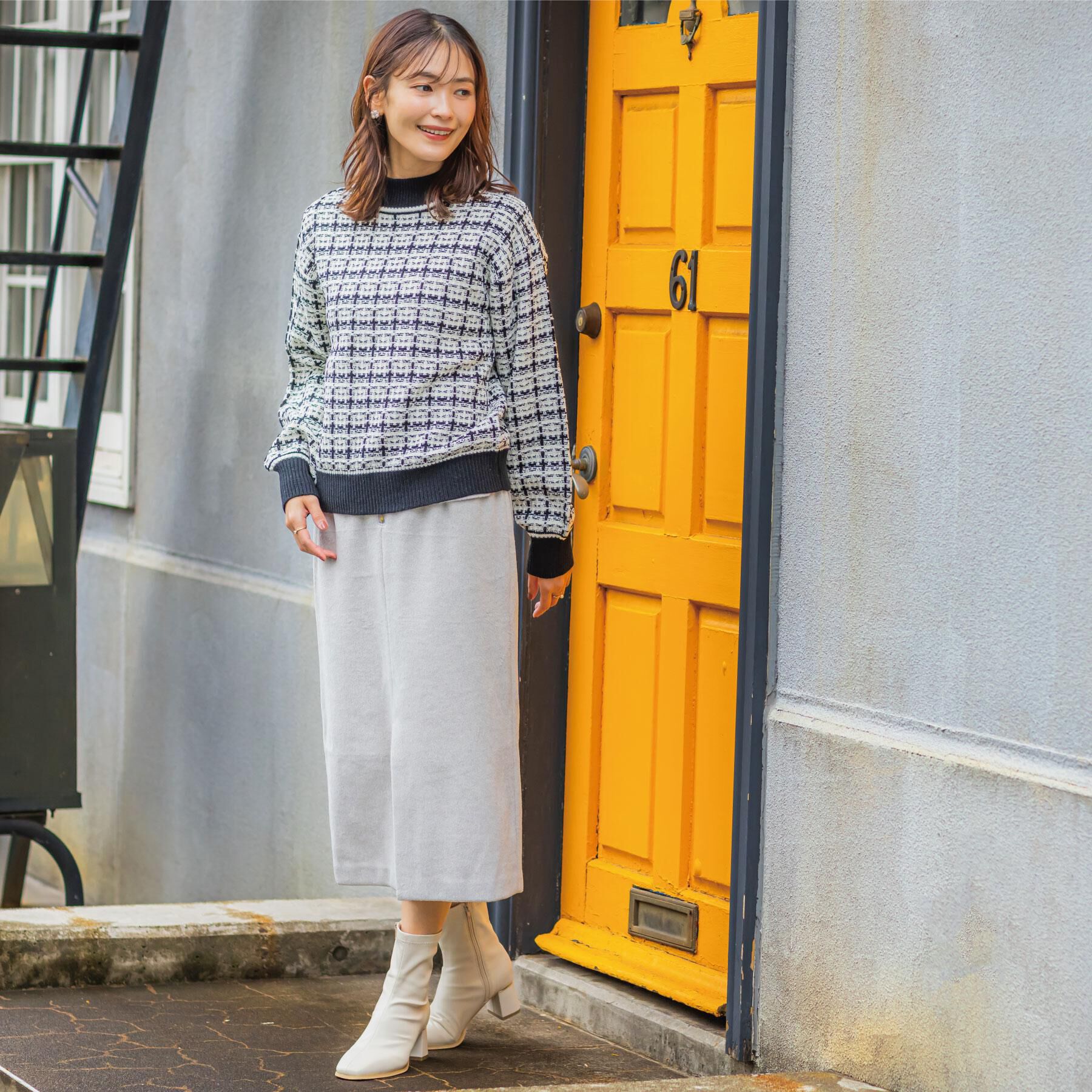 ITS&rsquo;DEMO「【手洗い可】ツイードニット」|ニット・セーター|