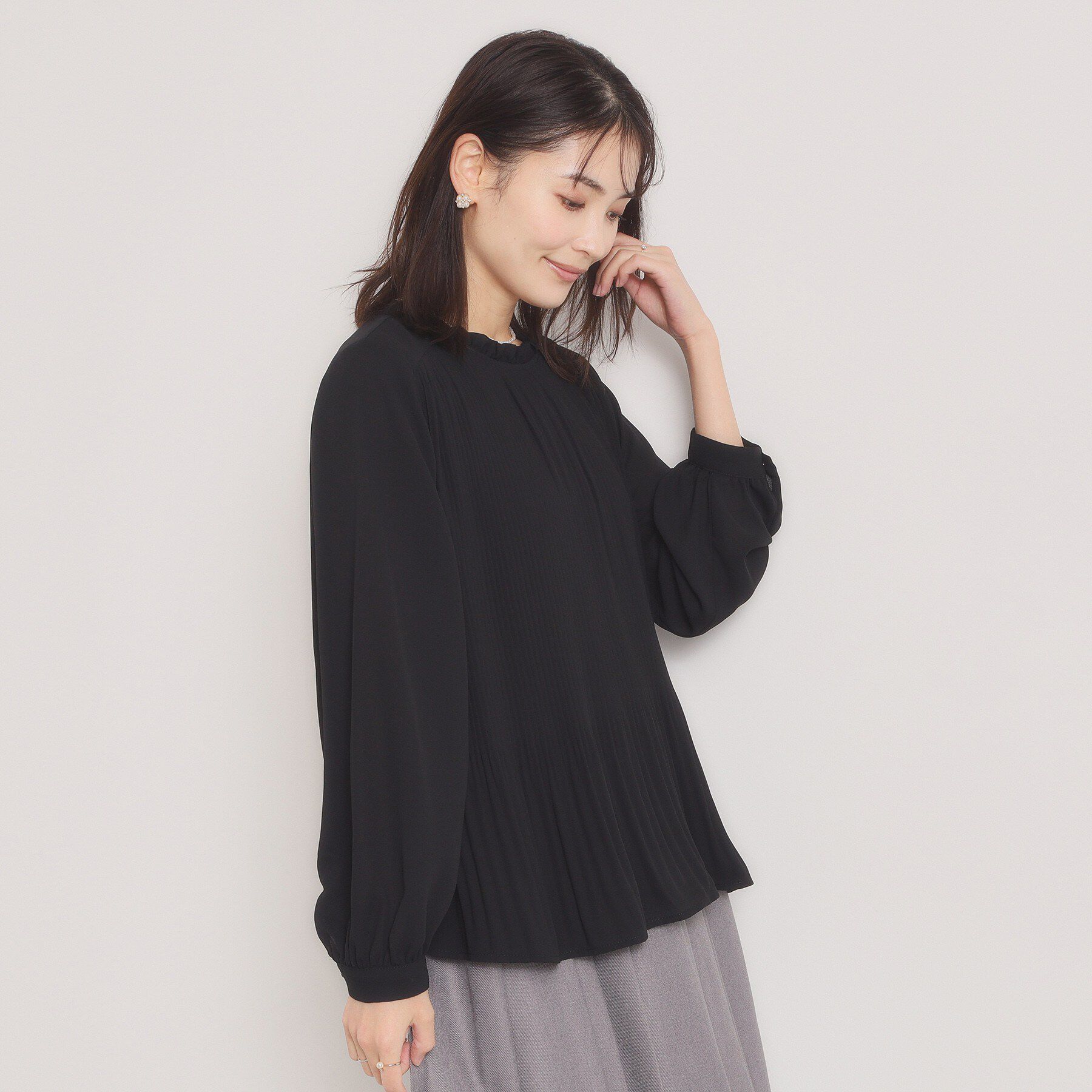 ITS&rsquo;DEMO「【手洗い可】プリーツブラウス」|シャツ・ブラウス|