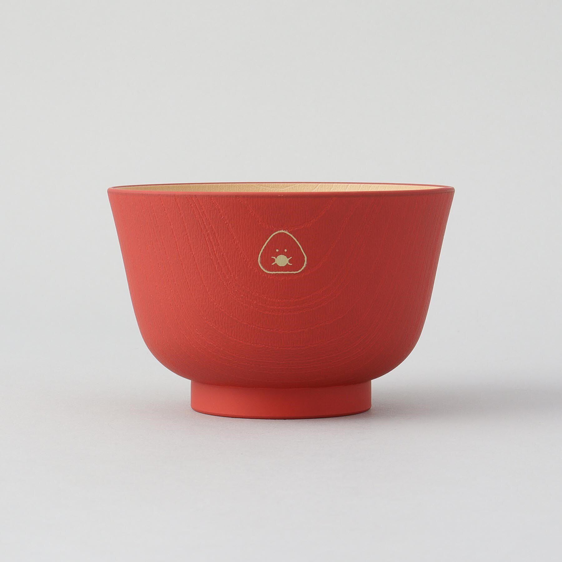 212 KITCHEN STORE「ぎゅっとおにぎりさん 抗菌汁椀 梅 赤」|食器・キッチングッズ|