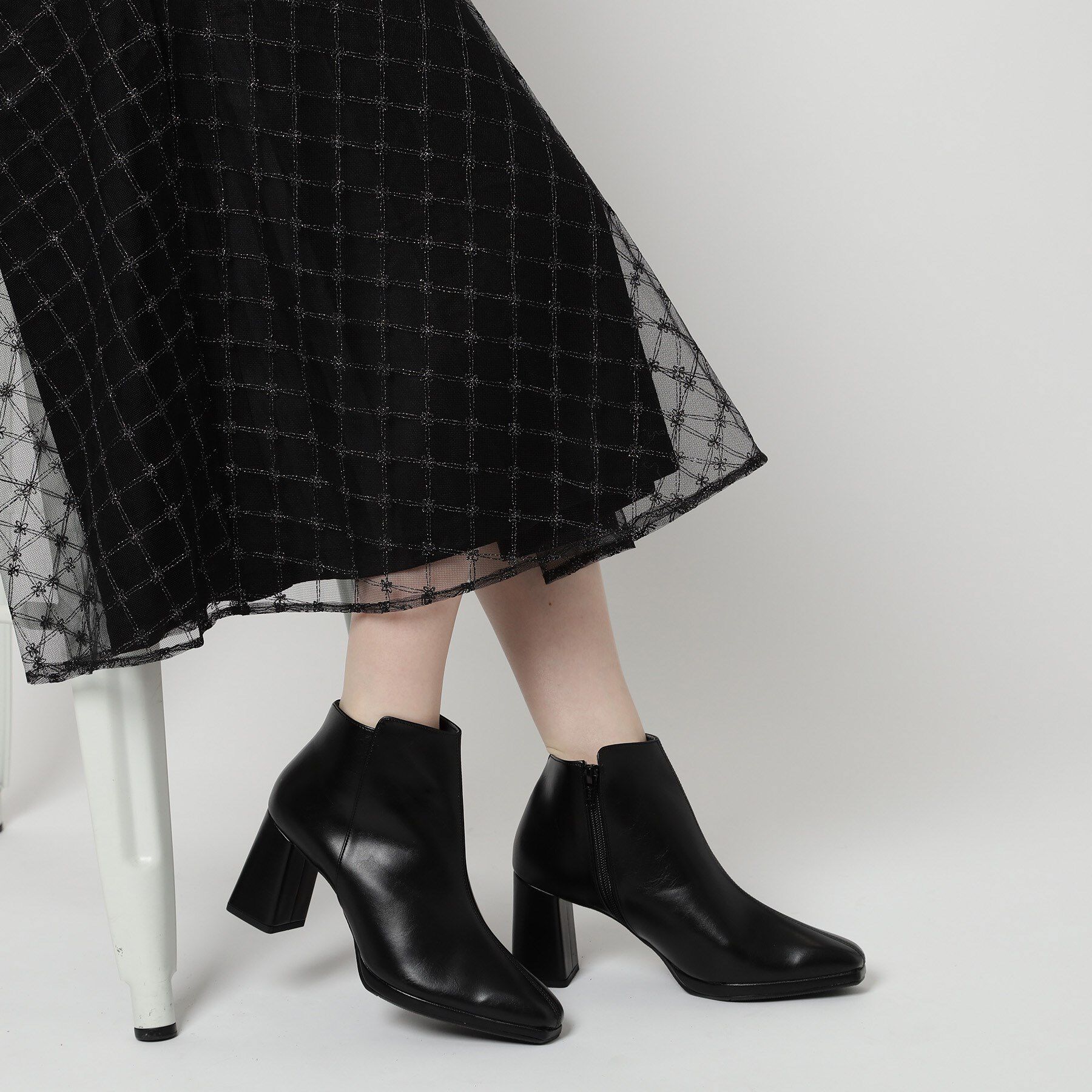 ESPERANZA「ブロックヒールショートブーツ」|ショートブーツ|