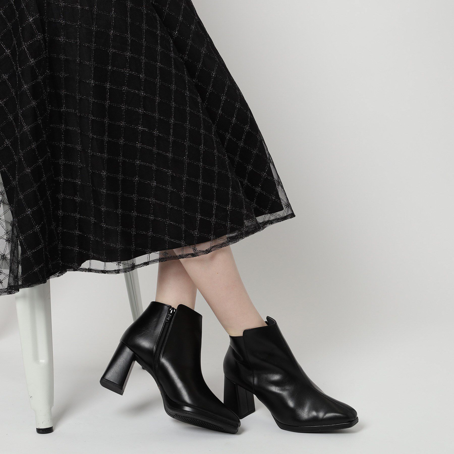 ESPERANZA「ブロックヒールショートブーツ」|ショートブーツ|