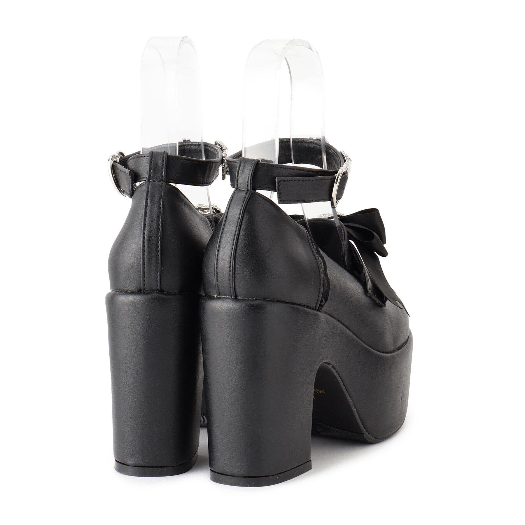 csT&P「厚底リボン付き3WAYキラキラパンプス」|パンプス|