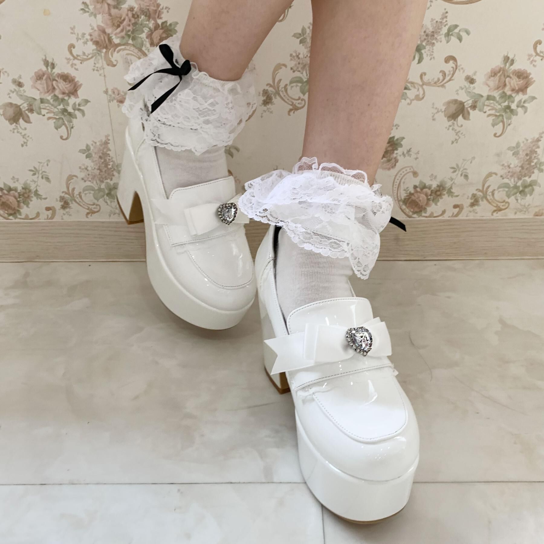 csT&P「2WAYリボン付き厚底ローファー」|パンプス|