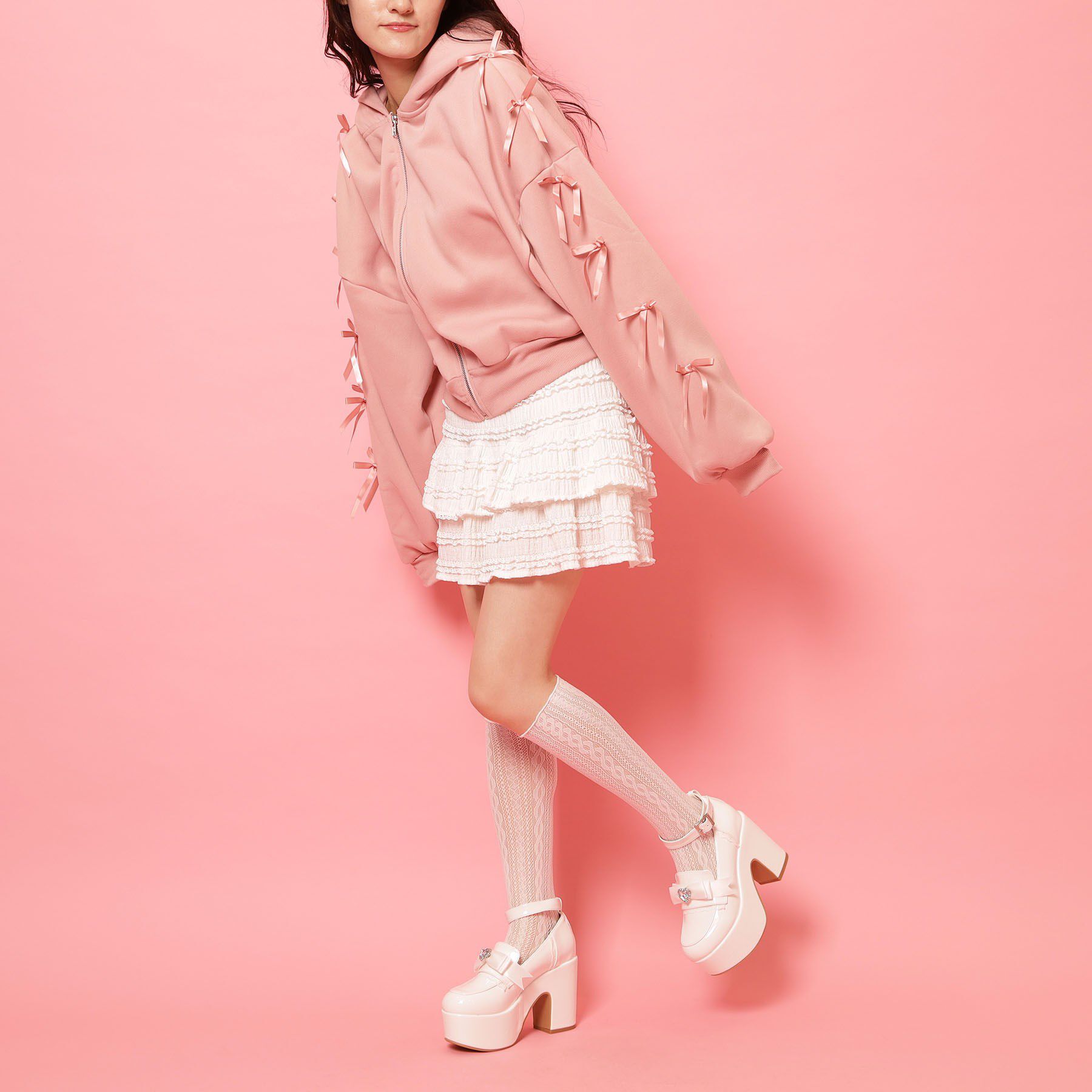 csT&P「2WAYリボン付き厚底ローファー」|パンプス|