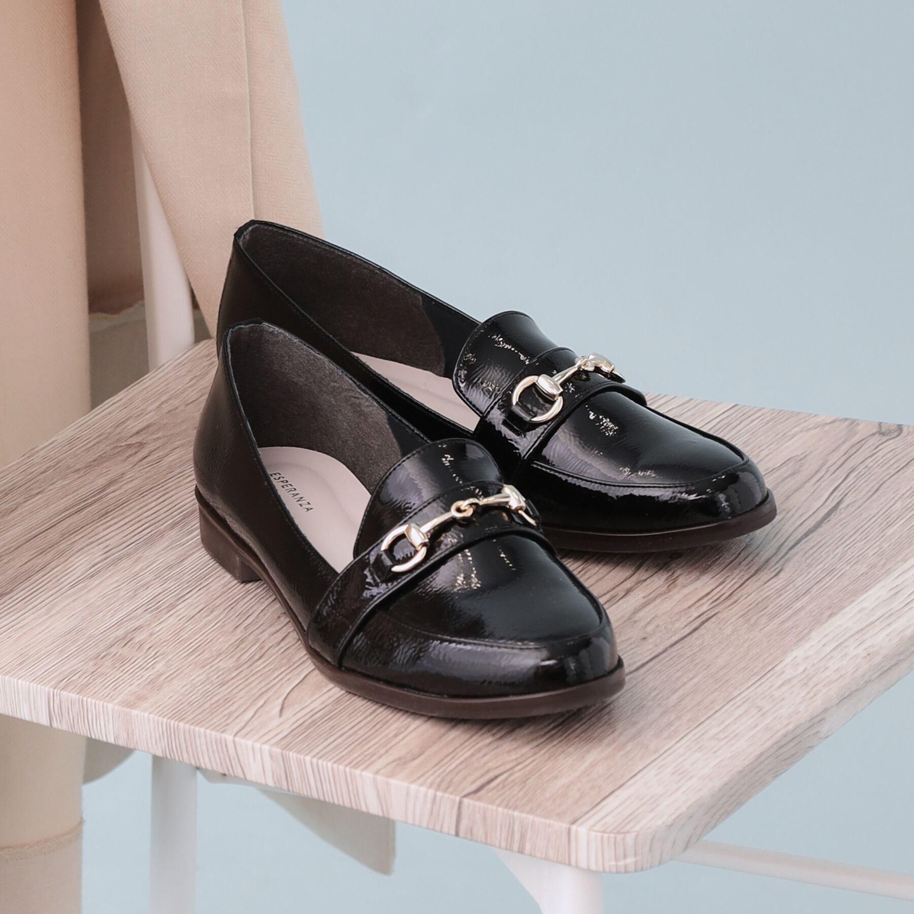 ESPERANZA「【新生活おススメ】エナメルローファー レイン対応」|その他|