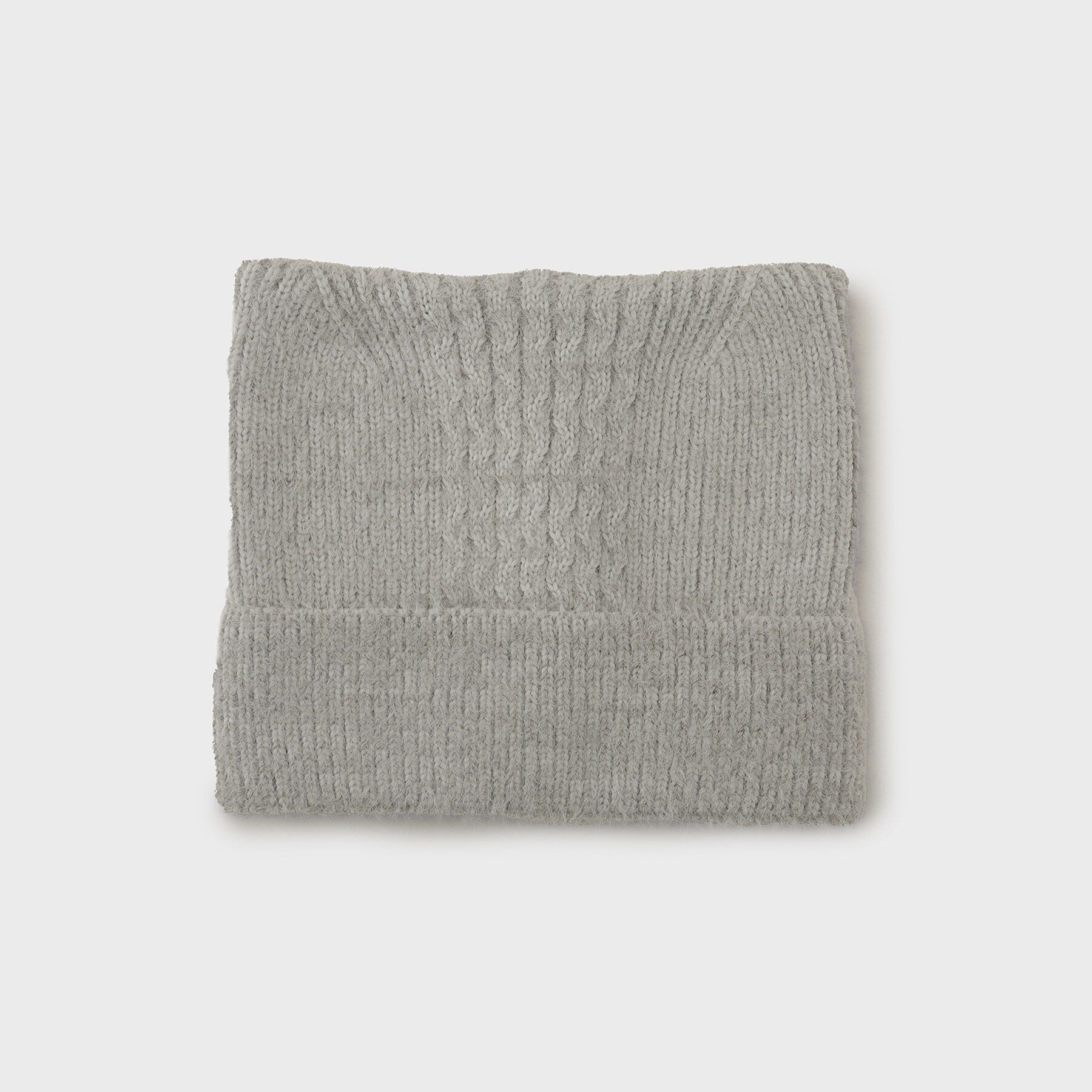 Grandedge「ネコ耳ケーブルニット帽」|ニット帽|