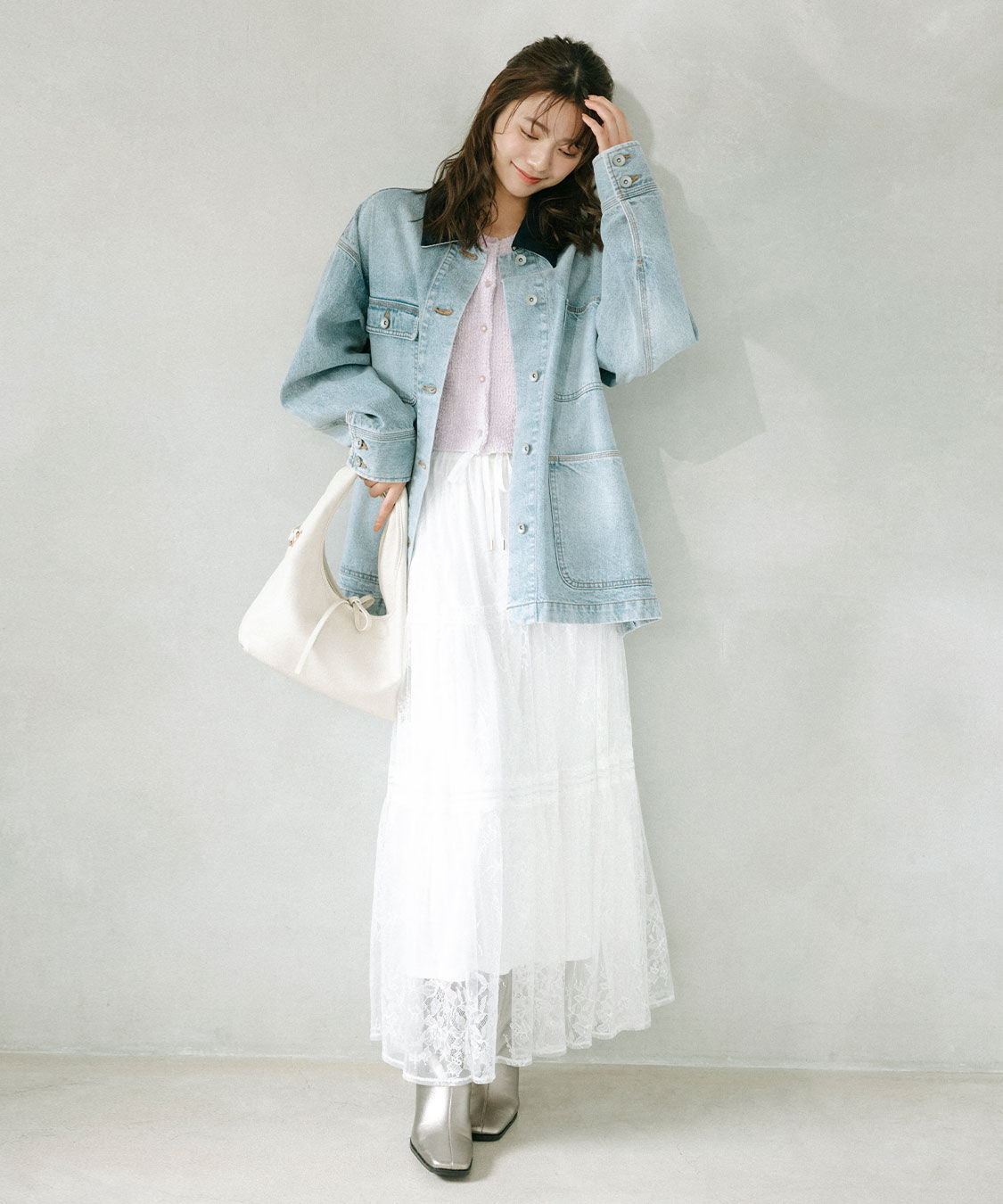 COCO DEAL「レースティアードスカート」|スカート|