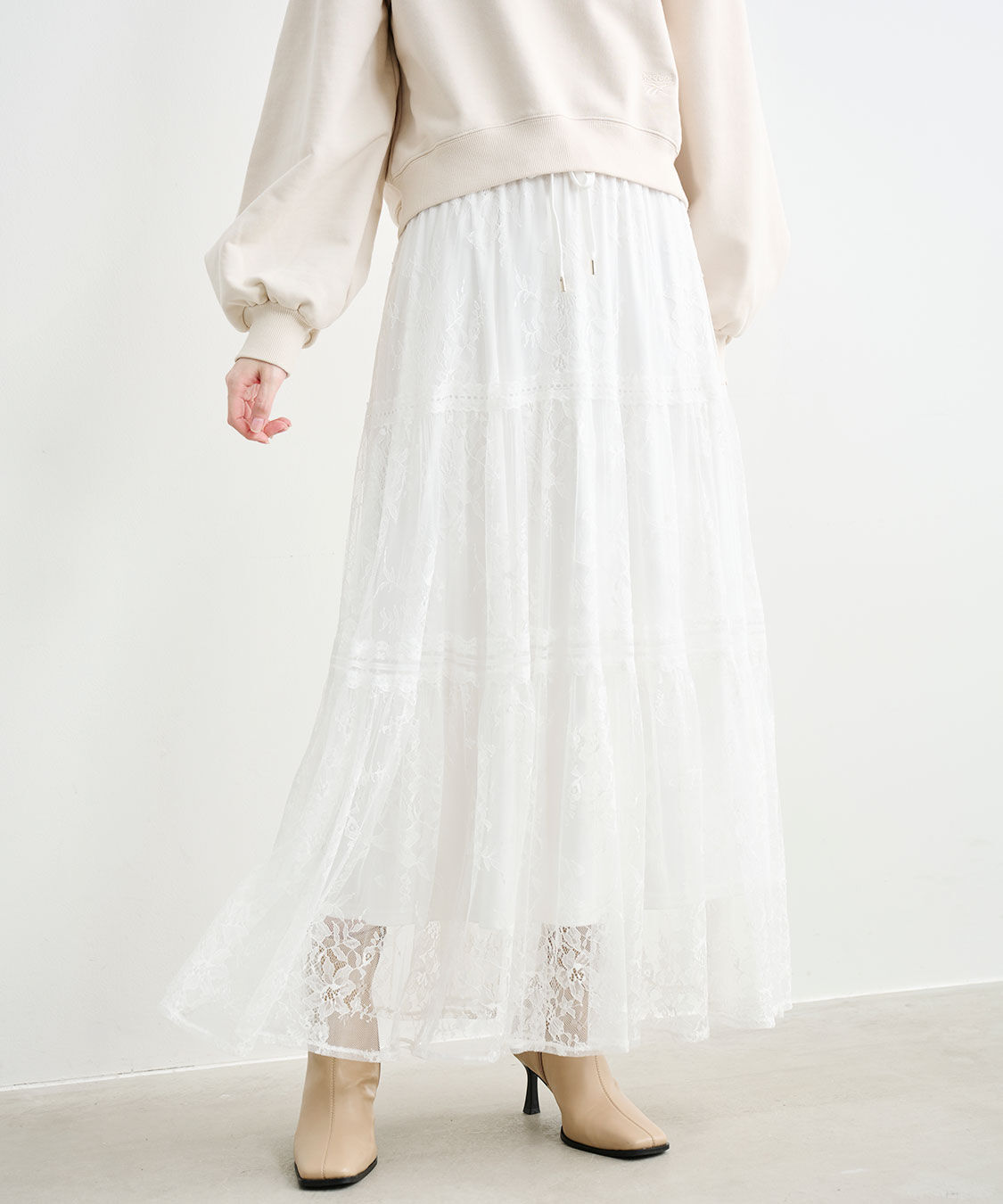 COCO DEAL「レースティアードスカート」|スカート|