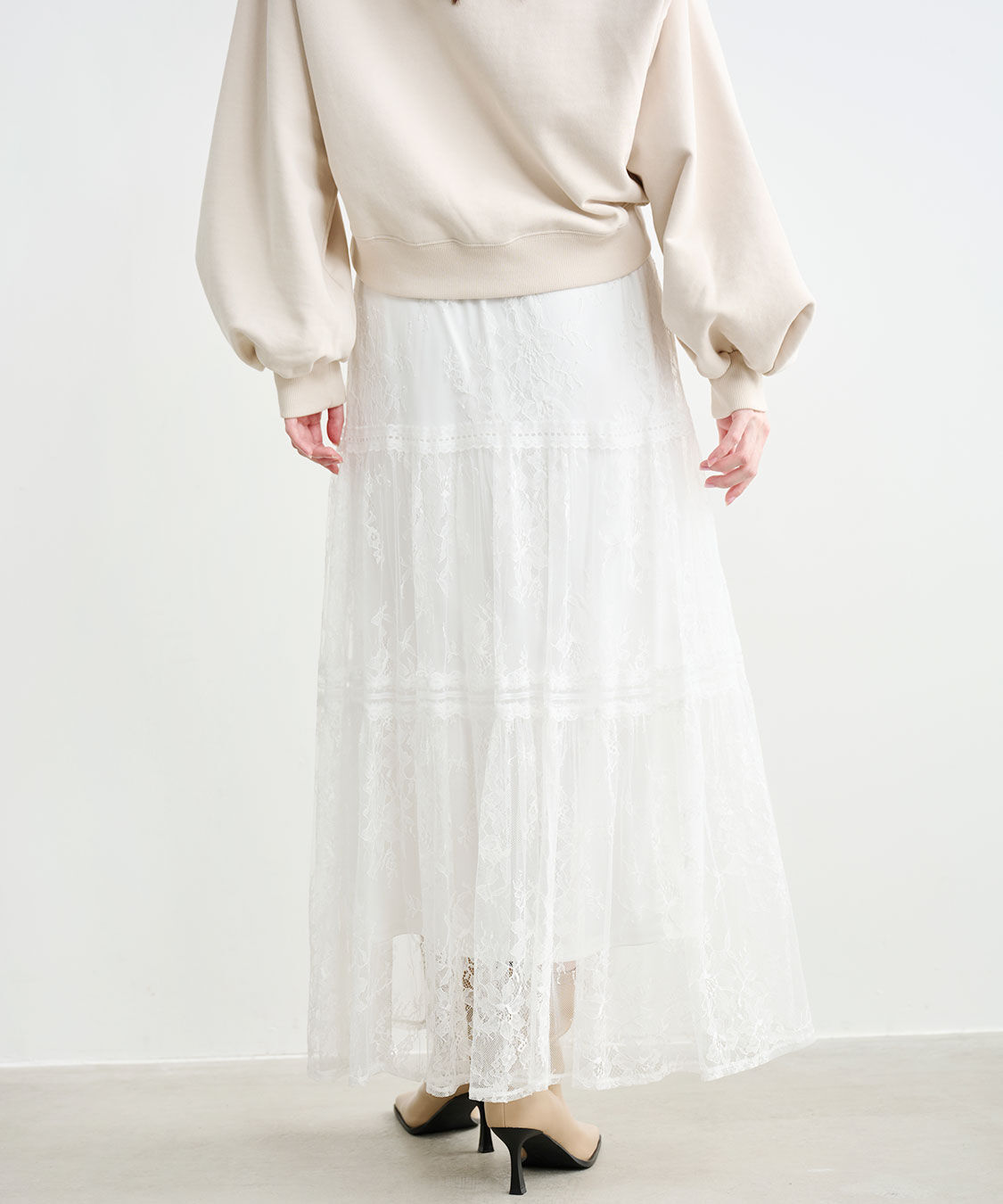 COCO DEAL「レースティアードスカート」|スカート|