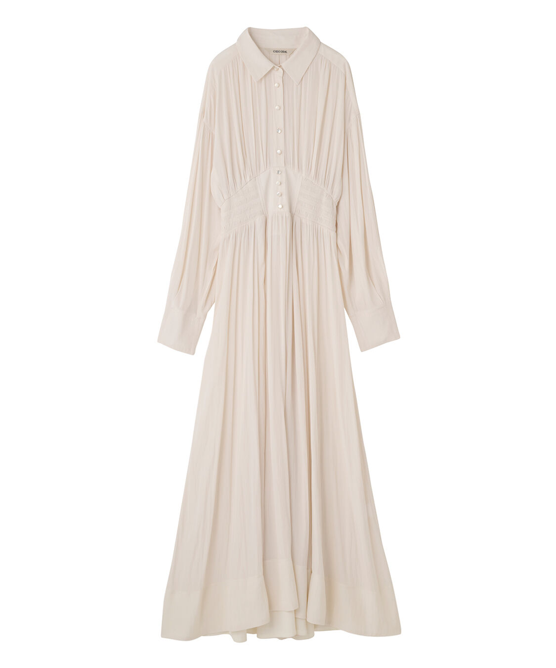 COCO DEAL「ウエストシャーリングシャツワンピース」|ワンピース|