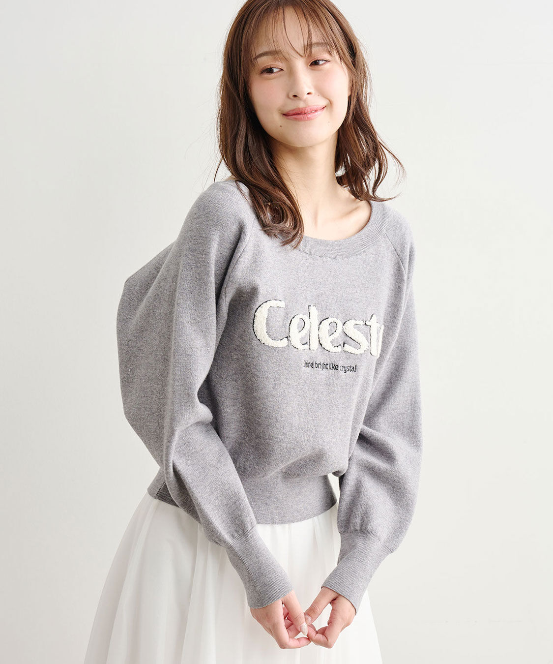 COCO DEAL「スウェットライクロゴニット」|ニット・セーター|