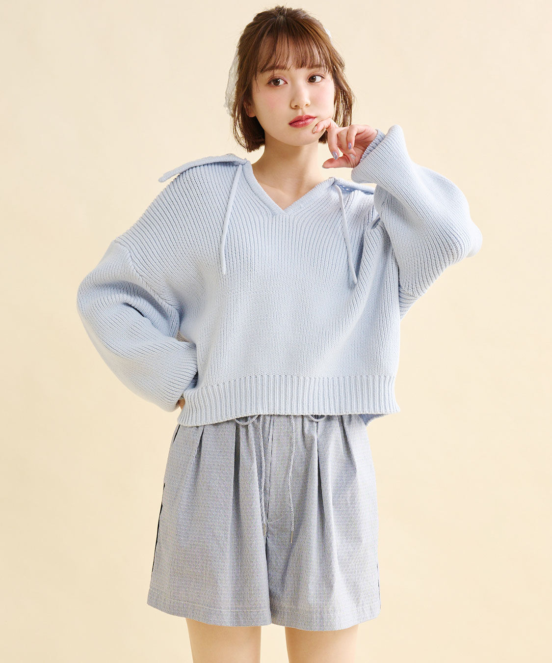 COCO DEAL「パジャマライクショーパン」|その他|ネイビー