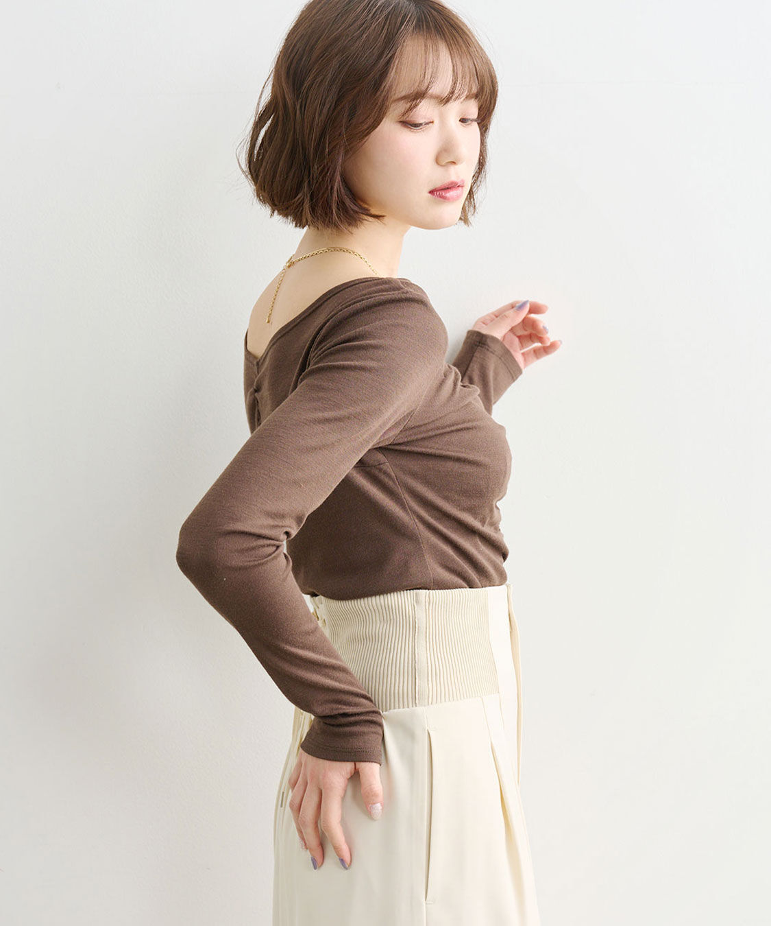 COCO DEAL「ギャザーデザインカットソー」|Tシャツ・カットソー|