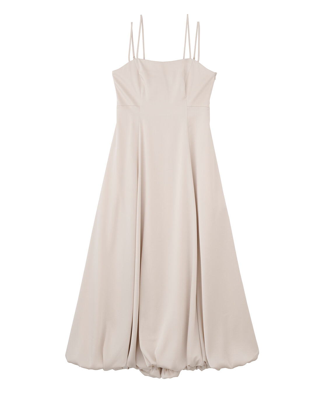 COCO DEAL「バルーンヘムバックデザインサテンワンピース」|ワンピース|