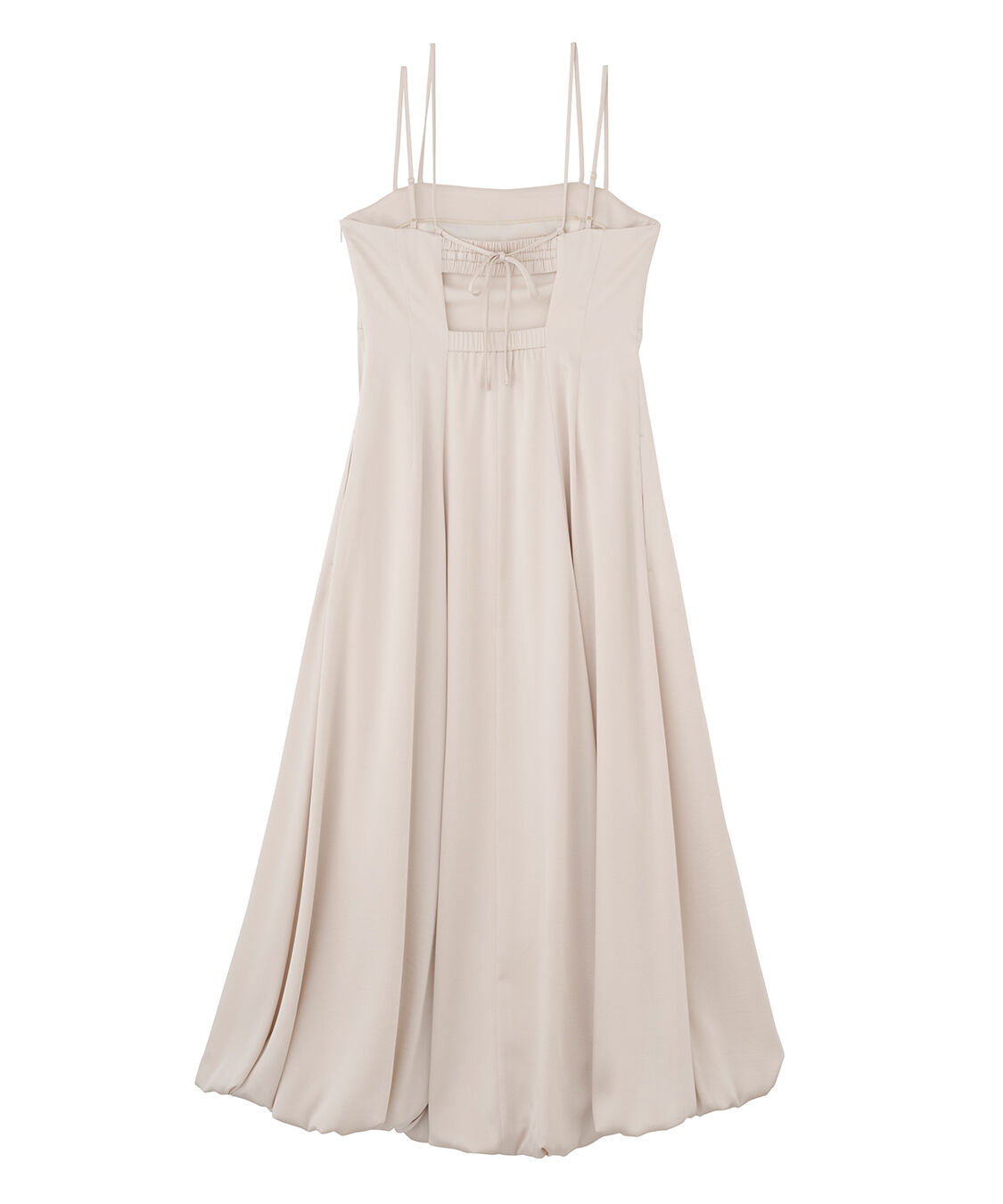 COCO DEAL「バルーンヘムバックデザインサテンワンピース」|ワンピース|