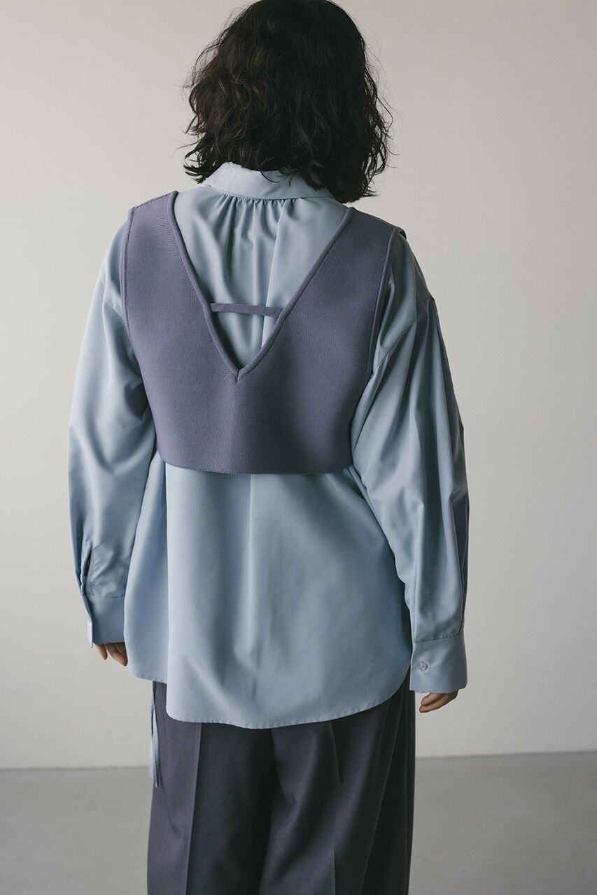 STYLEMIXER「ベストセットギャザーシャツ」|シャツ・ブラウス|