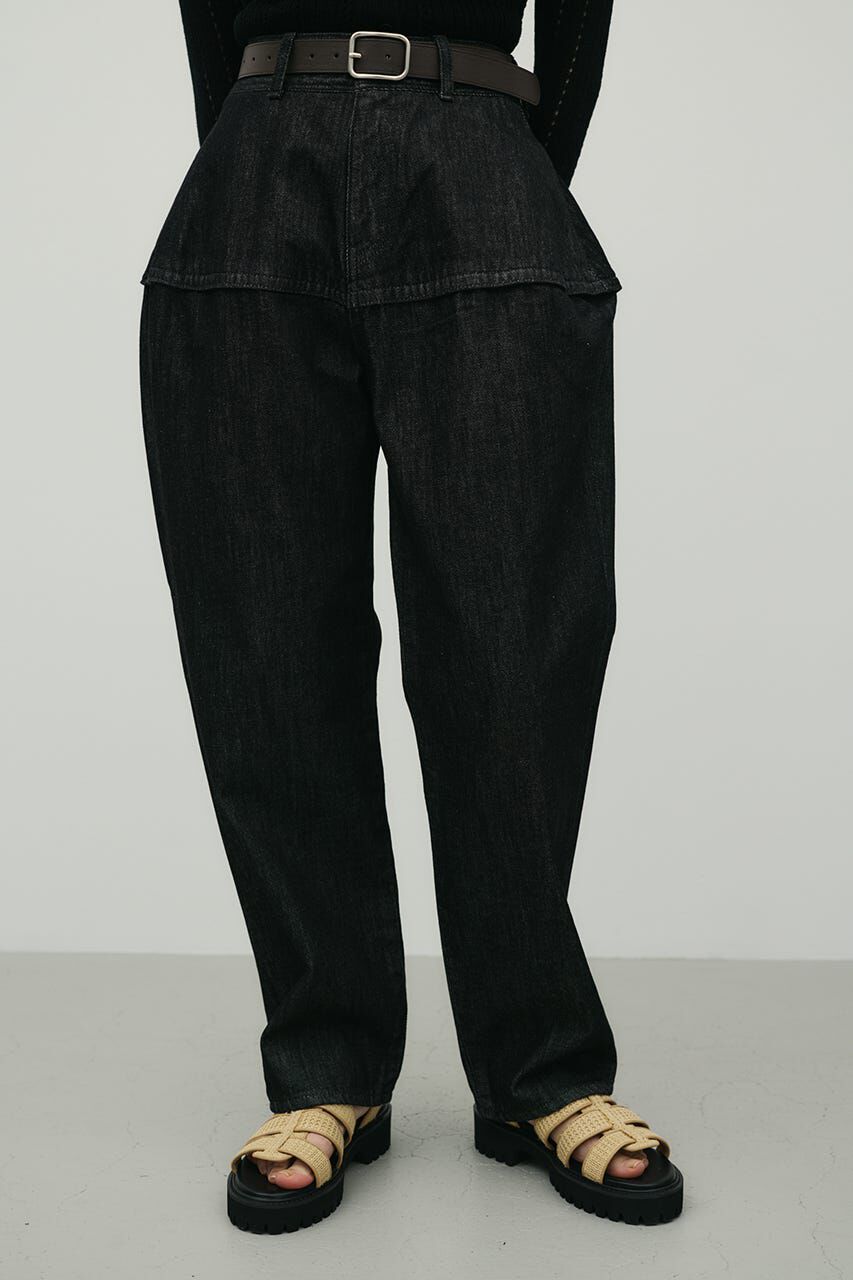 STYLEMIXER「ランタンデニム」|デニム|BLK