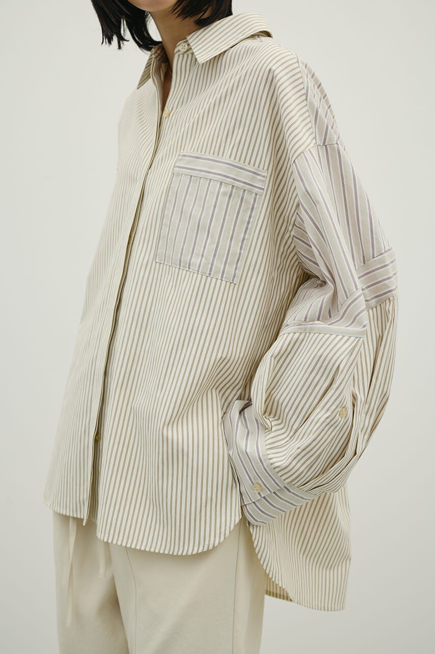 STYLEMIXER「パネルオーバーシャツ」|シャツ・ブラウス|柄BEG5