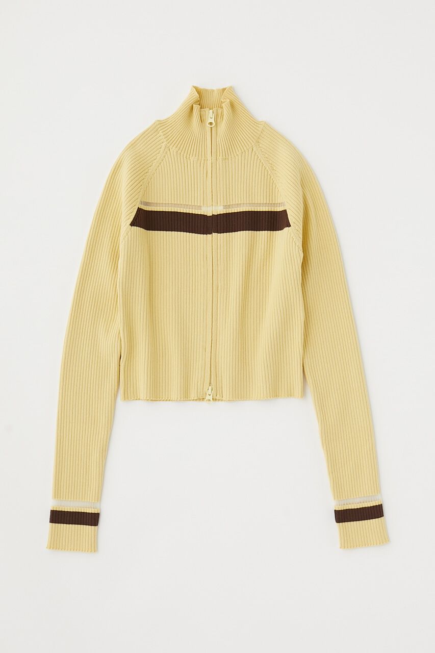 MOUSSY「W ZIP TRUCK ニット」|ニット・セーター|