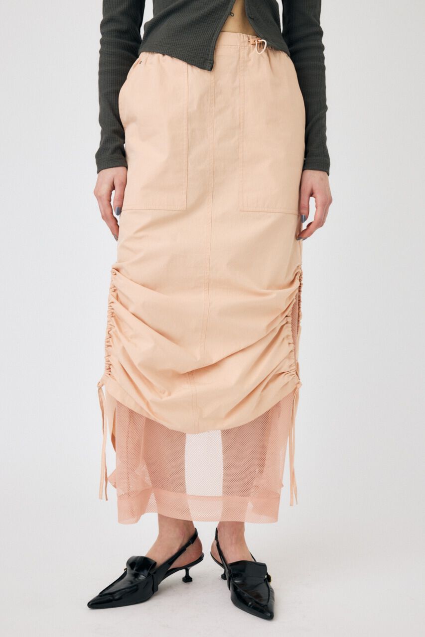 MOUSSY「MESH LAYERED CARGO スカート」|スカート|