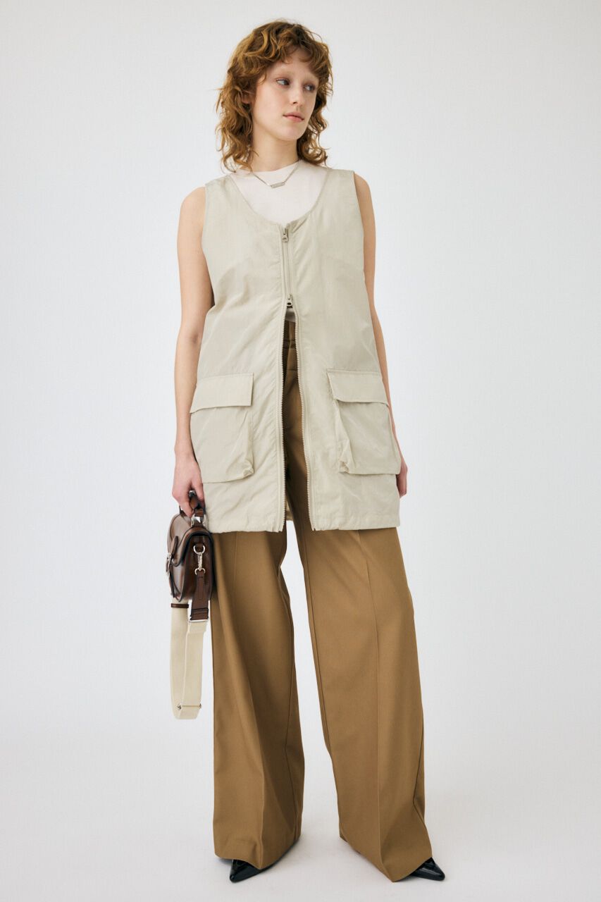 MOUSSY「NYLON ZIP VEST ドレス」|ワンピース|