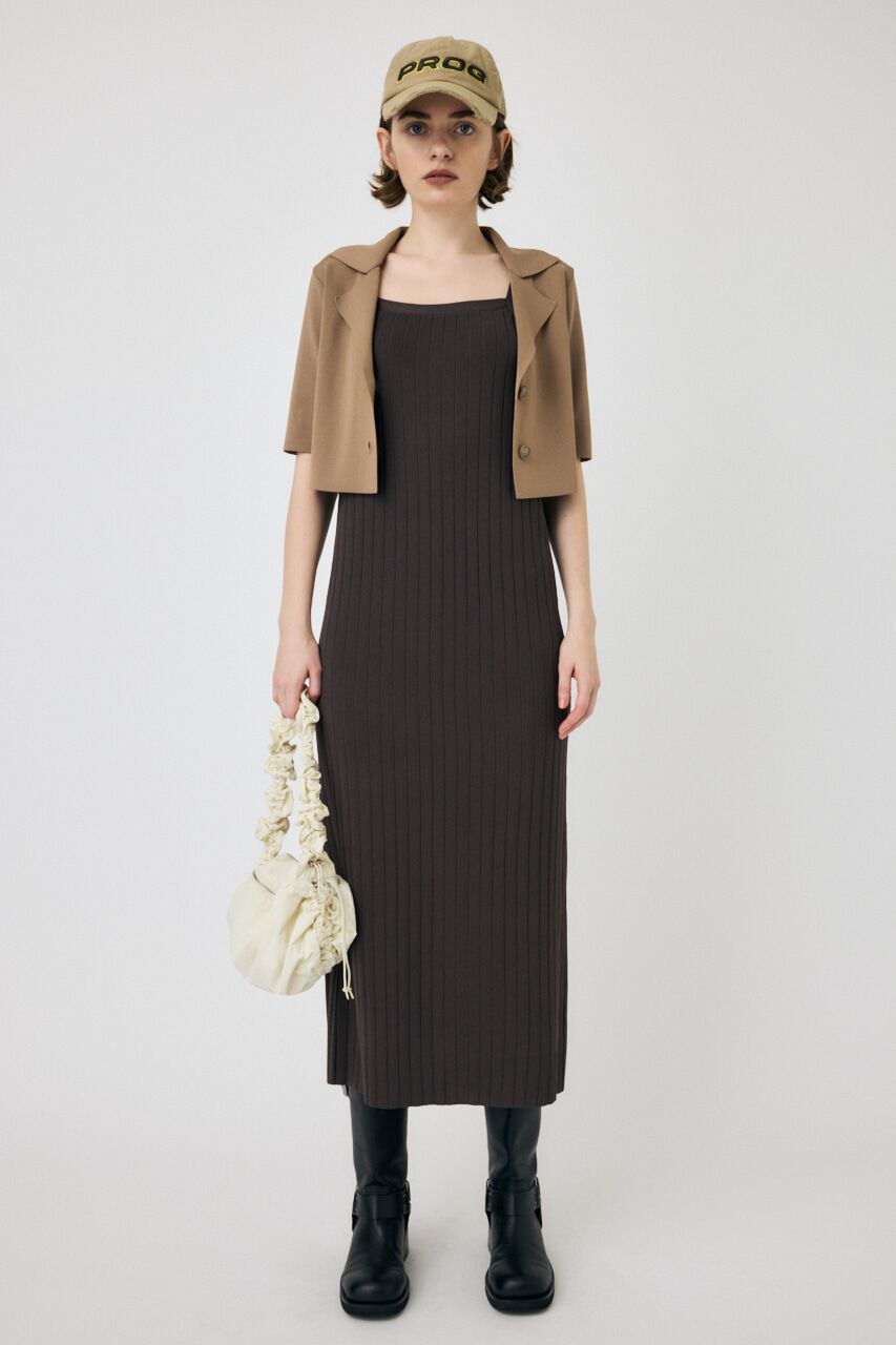 MOUSSY「SHIRT COMBI KNIT ドレス」|ワンピース|