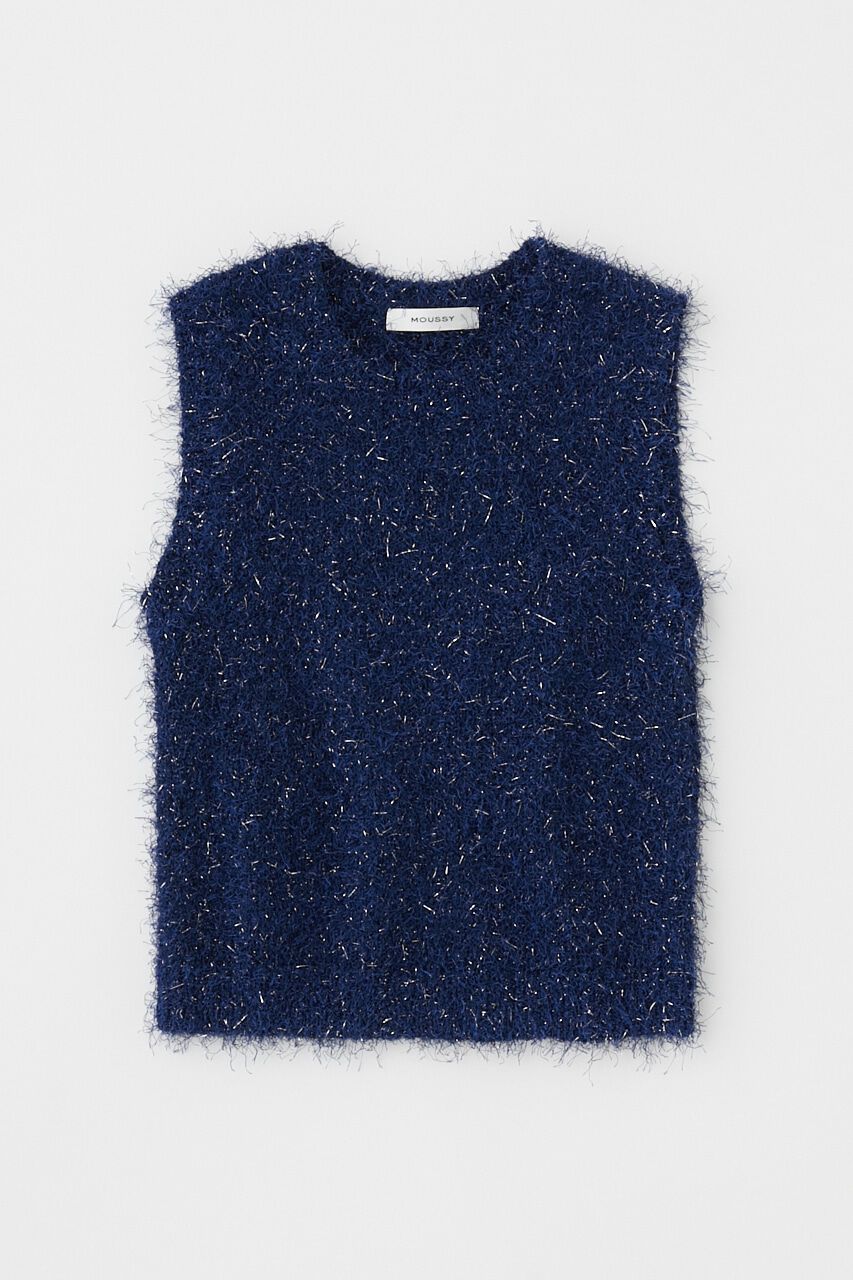 MOUSSY「SHAGGY GLITTER KNIT トップス」|ニット・セーター|