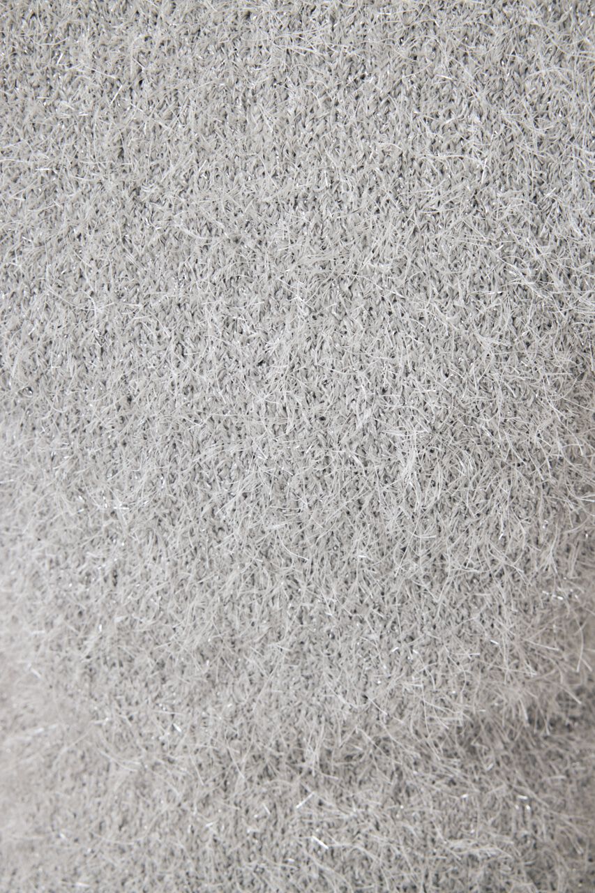 MOUSSY「SHAGGY GLITTER KNIT トップス」|ニット・セーター|