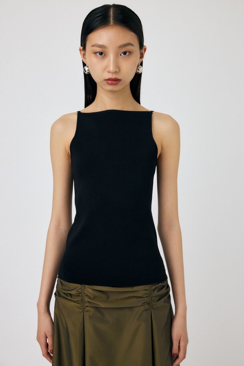 MOUSSY「SQUARE LINE ニットキャミ」|キャミソール|