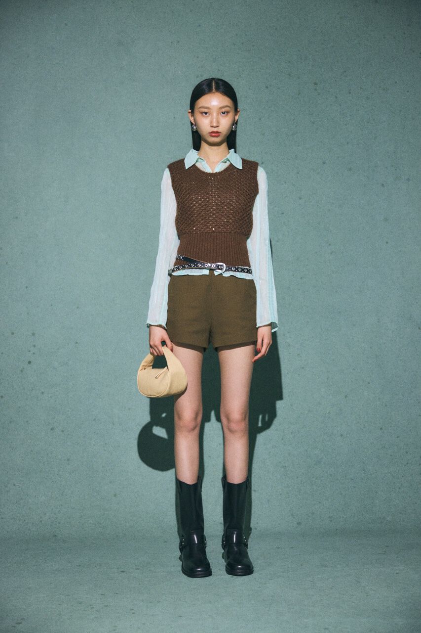 MOUSSY「MESH ニットベスト」|ニット・セーター|