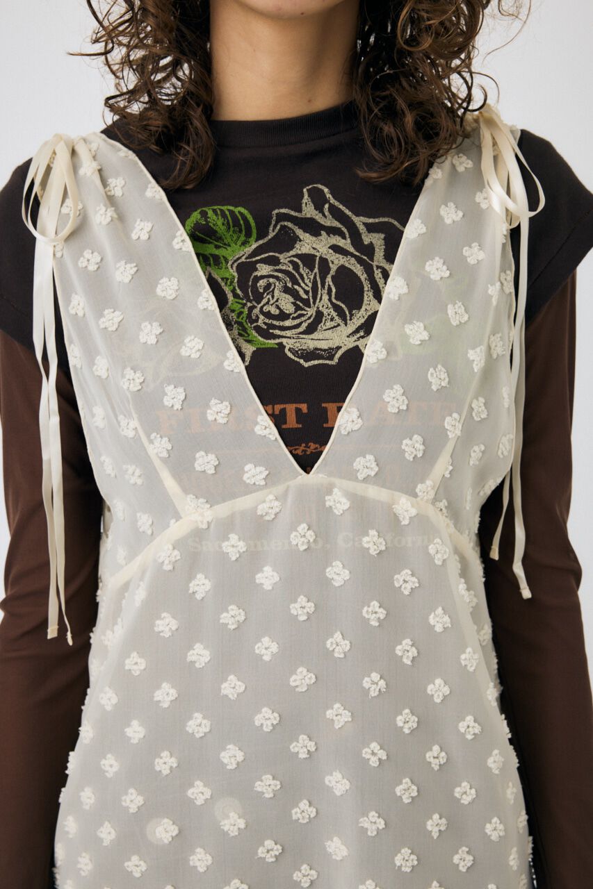 MOUSSY「FLOWER MOTIF シアーミニドレス」|ワンピース|