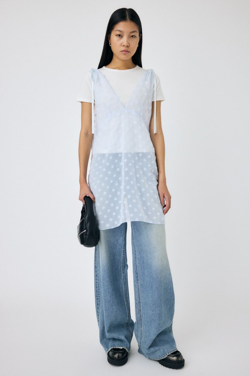 MOUSSY「FLOWER MOTIF シアーミニドレス」|ワンピース|