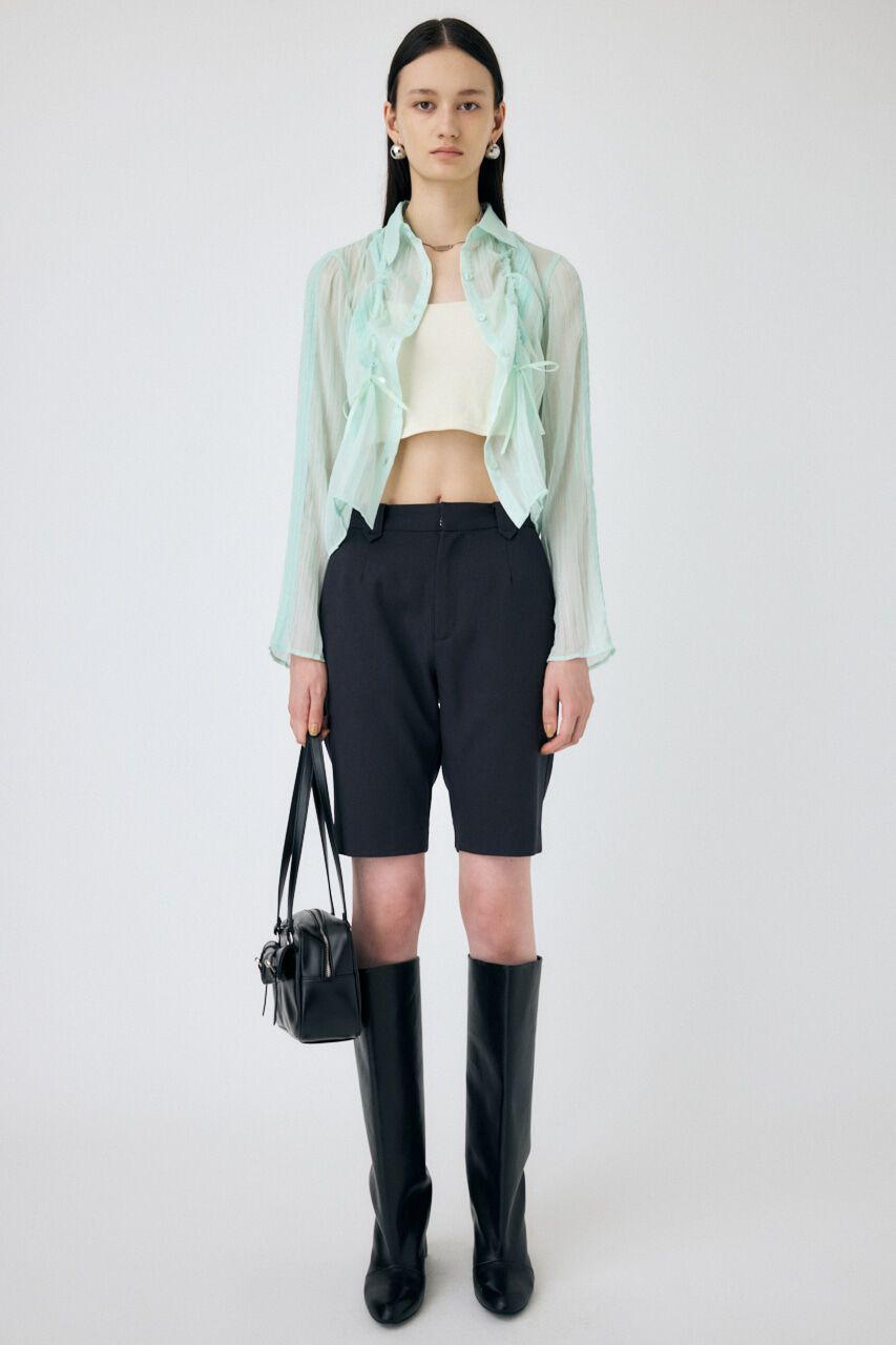 MOUSSY「LACY TAPE シアーシャツ」|シャツ・ブラウス|