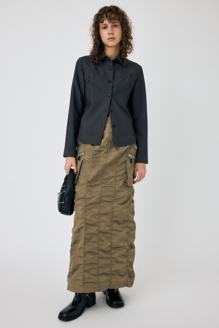 MOUSSY「CURVE POCKET DETAILシャツ」|シャツ・ブラウス|