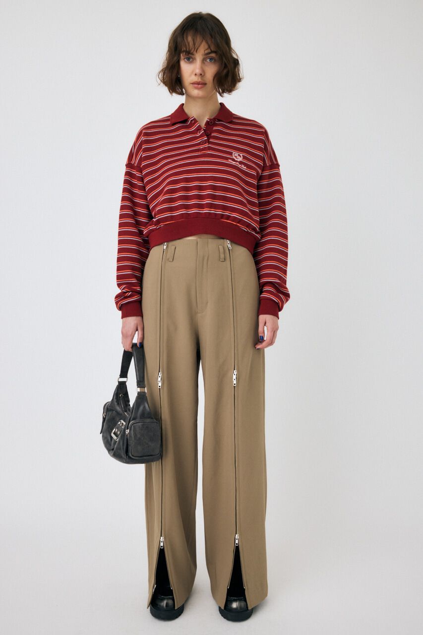 MOUSSY「ZIP UP WIDE トラウザーズ」|その他|