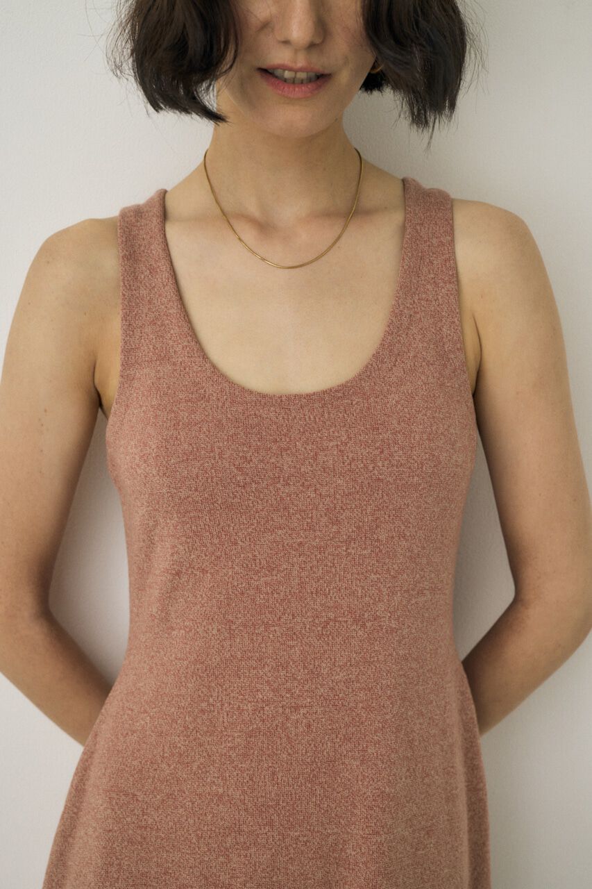 MOUSSY「ノースリーブニットワンピース　オーガニックコットン使用」|ワンピース|