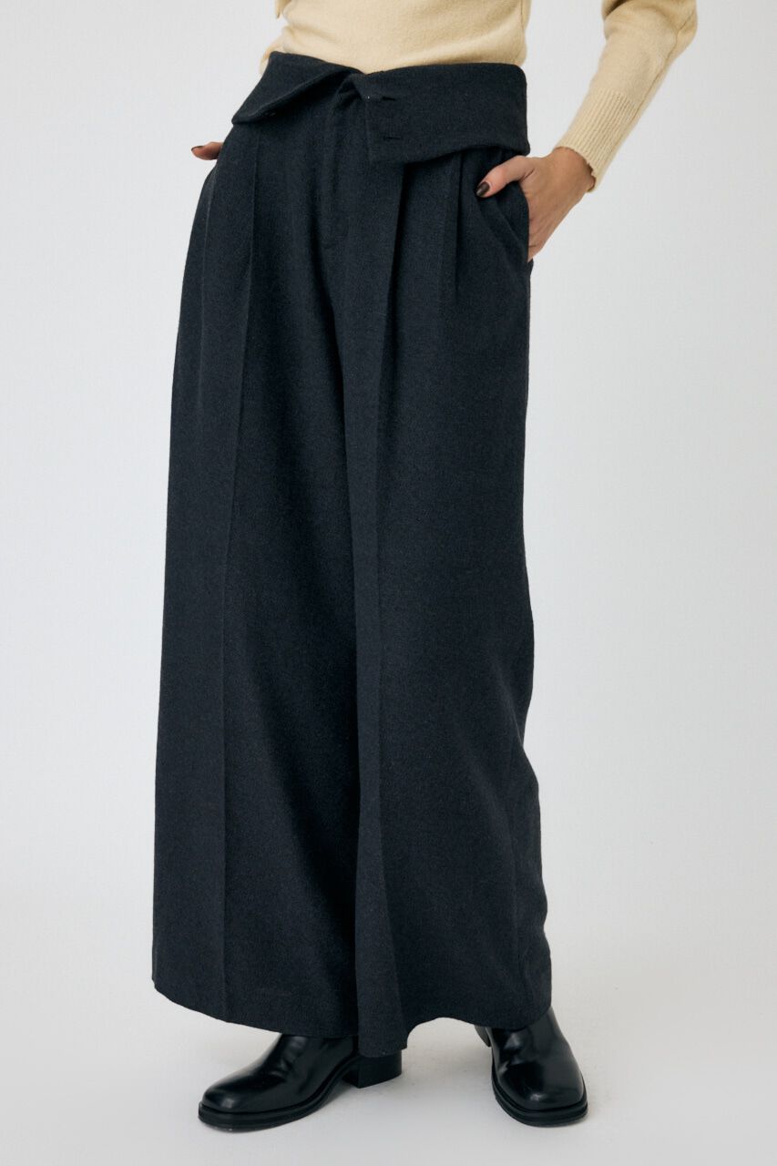 MOUSSY「FOLD WAIST ワイドスラックス」|その他|