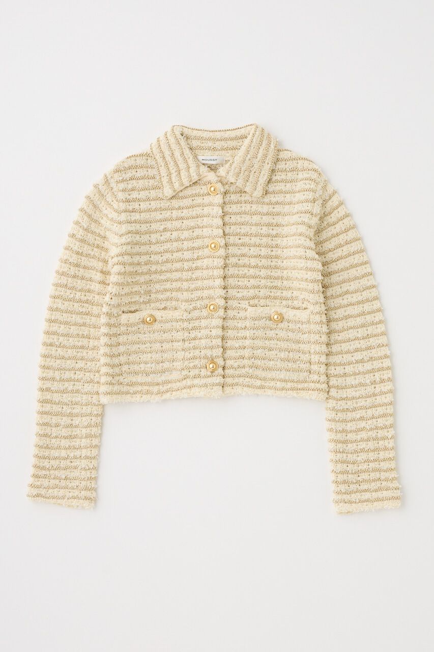 MOUSSY「TWEEDY ニットカーディガン」|ニット・セーター|